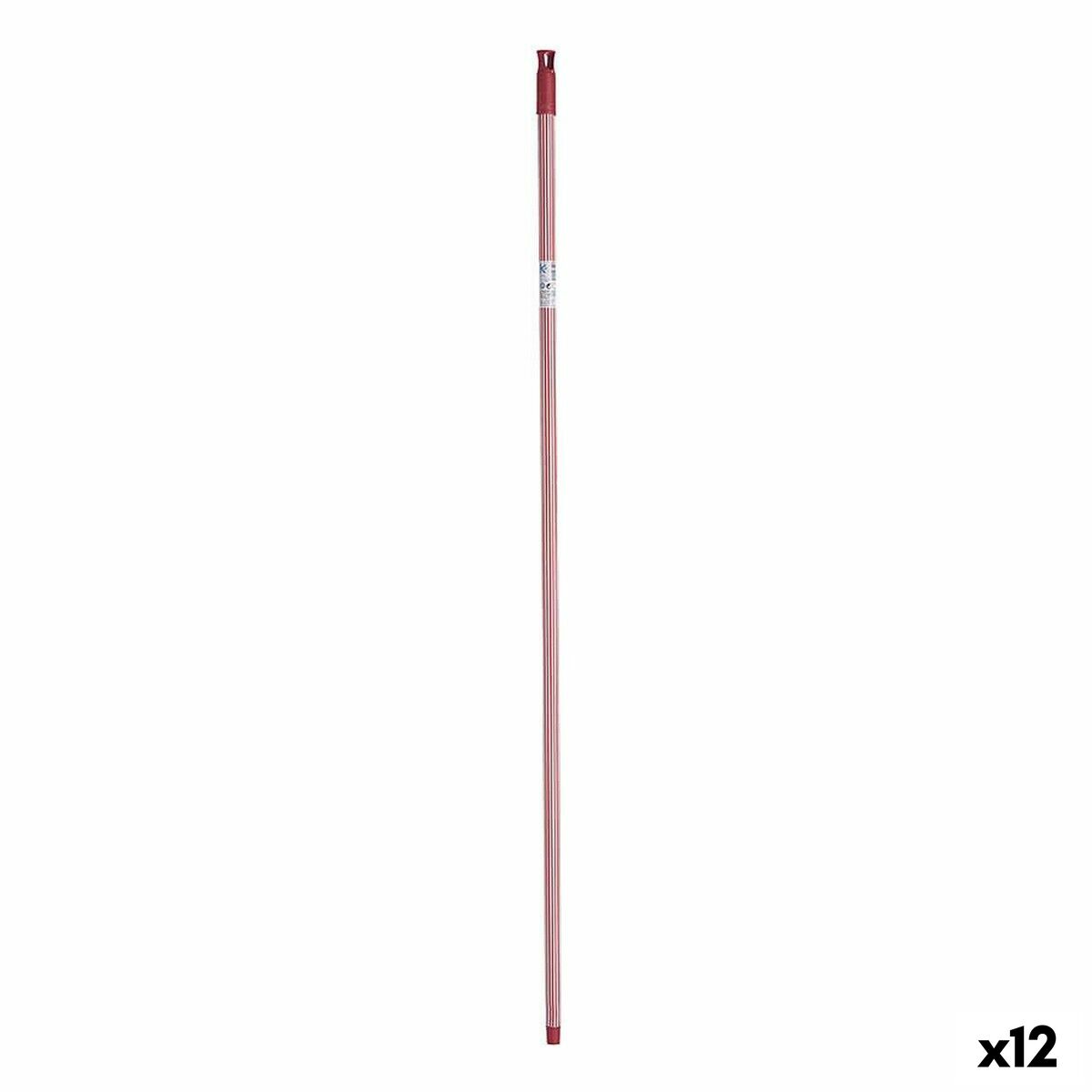 Broom handle Stripes 2,3 x 130 x 2,3 cm Red Metal (12 Units) Broom handle Stripes 2,3 x 130 x 2,3 cm Red Metal (12 Units)