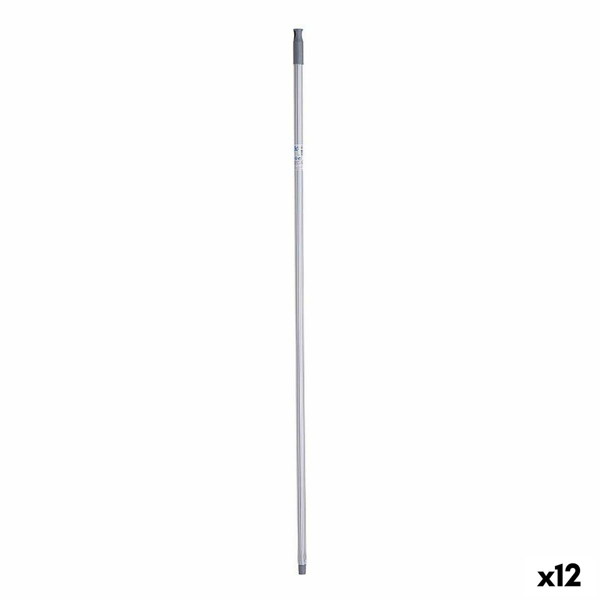 Broom handle Stripes 2,3 x 130 x 2,3 cm Grey Metal (12 Units) Broom handle Stripes 2,3 x 130 x 2,3 cm Grey Metal (12 Units)
