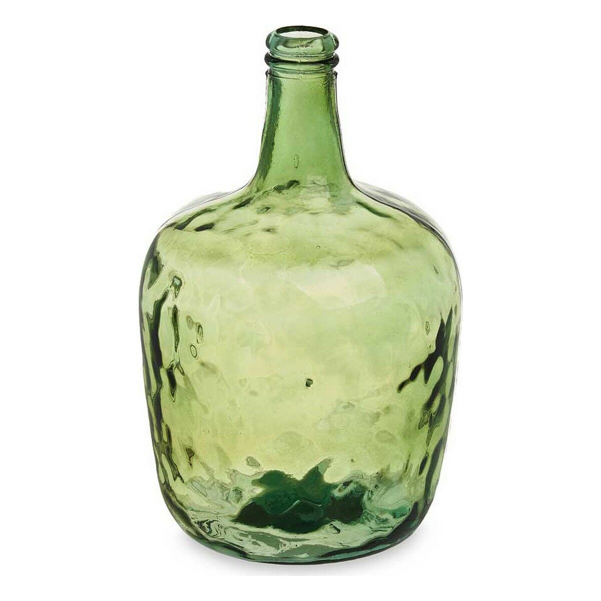 Bottle 2255/08-G Green Smooth 8 L 22 x 37,5 x 22 cm Decoration (2 Units)