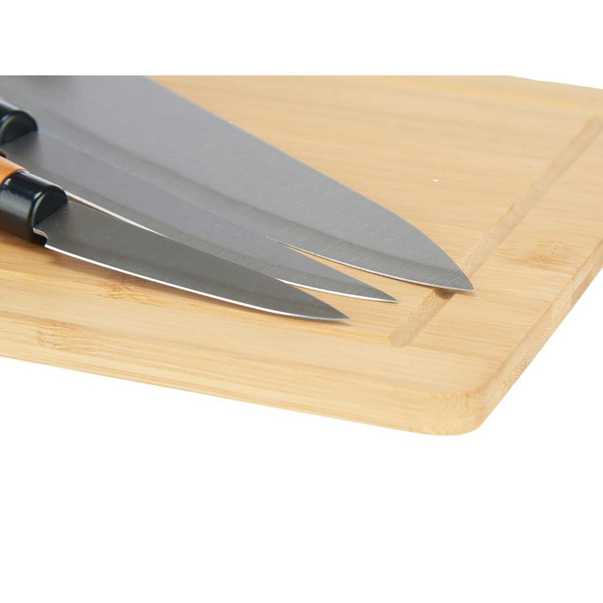 Knife Set Kinvara Brown Bamboo Cutting board Cheese (6 Units)