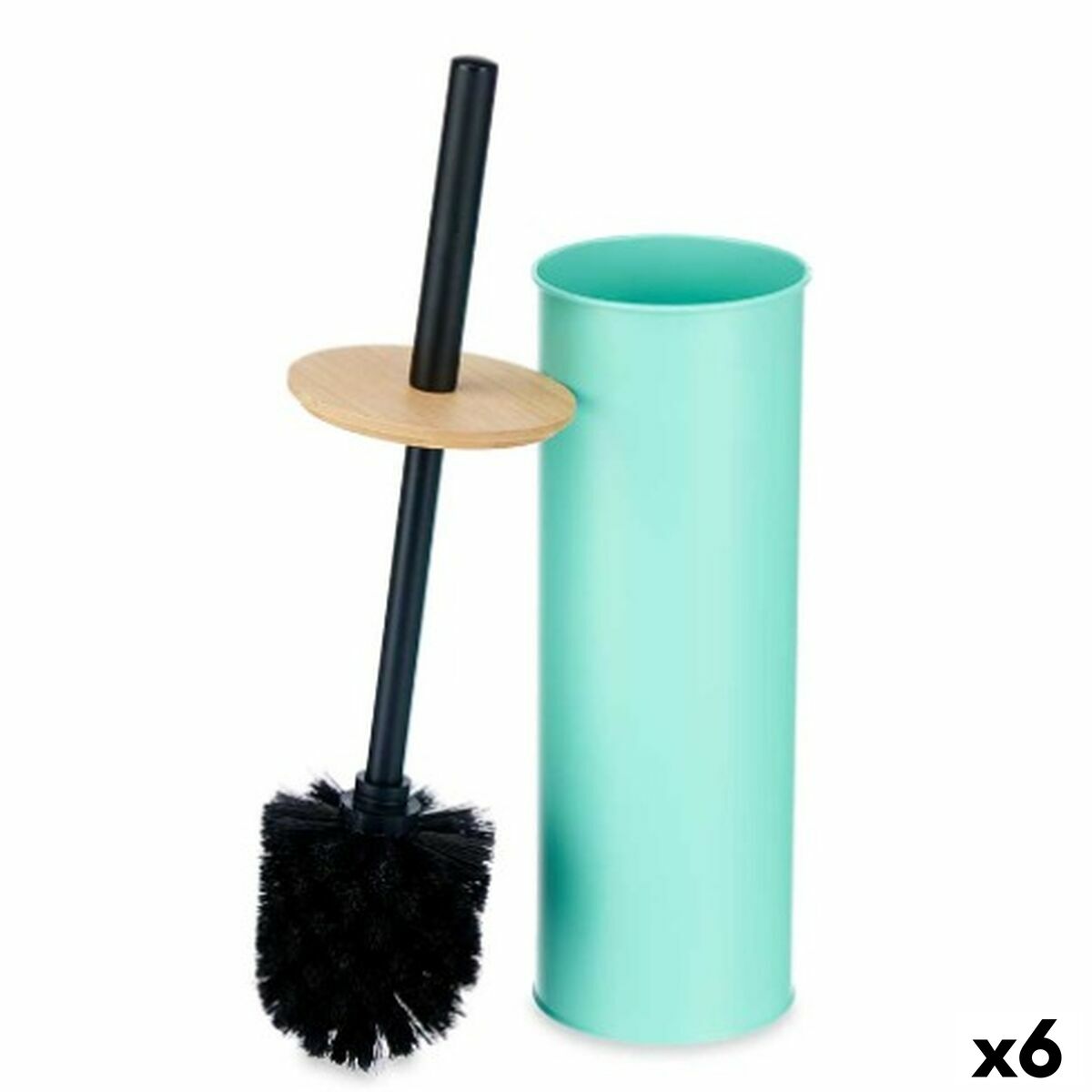Toilet Brush Berilo B1041C BAMBOO – 397 Mint Metal Bamboo Plastic 9,5 X 27 X 9,5 cm (6 Units)
