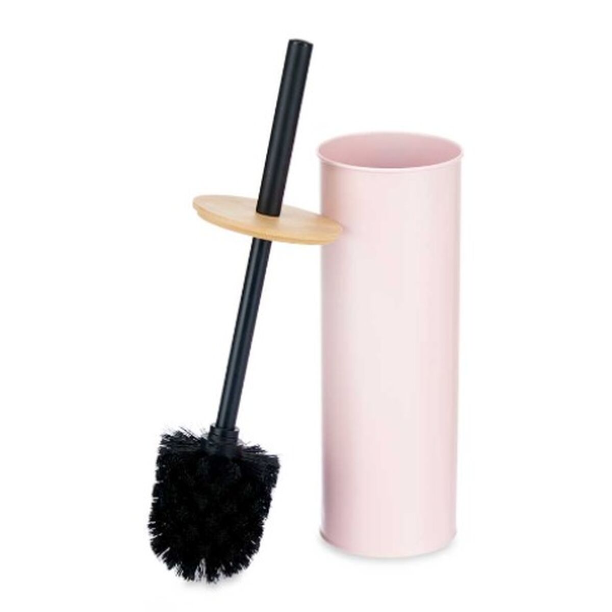 Toilet Brush Berilo B1041C BAMBOO – 399 Pink Metal Bamboo Plastic 9,5 X 27 X 9,5 cm (6 Units)