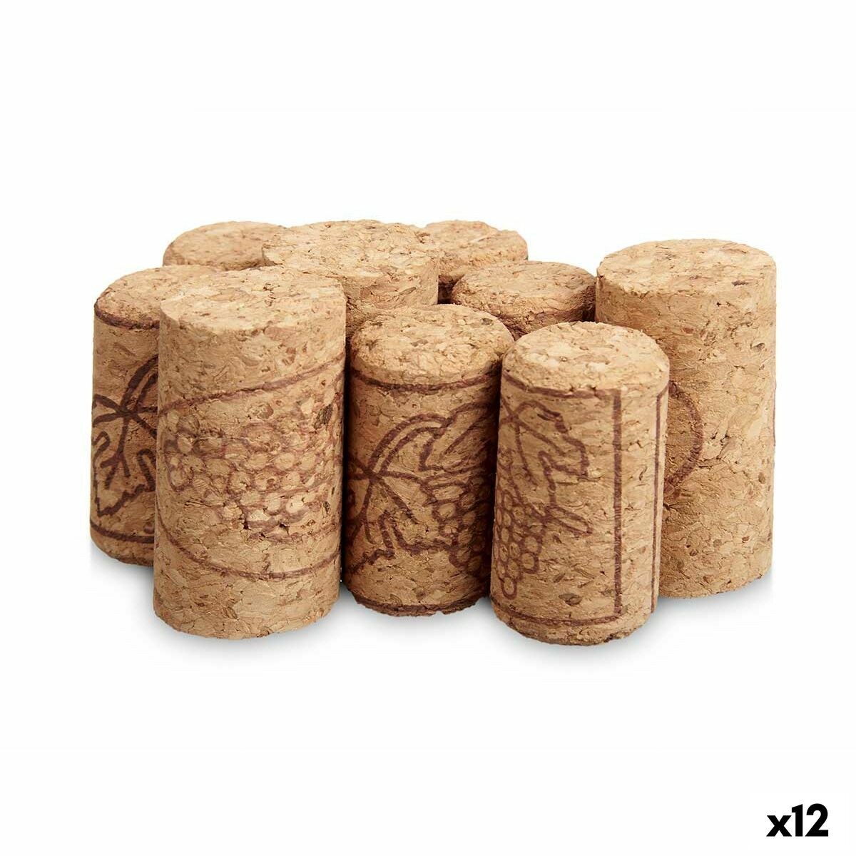 Set of Plugs and Sockets Kinvara KT2289(PBH)-9 Cork (12 Units) Set of Plugs and Sockets Kinvara KT2289(PBH)-9 Cork (12 Units)