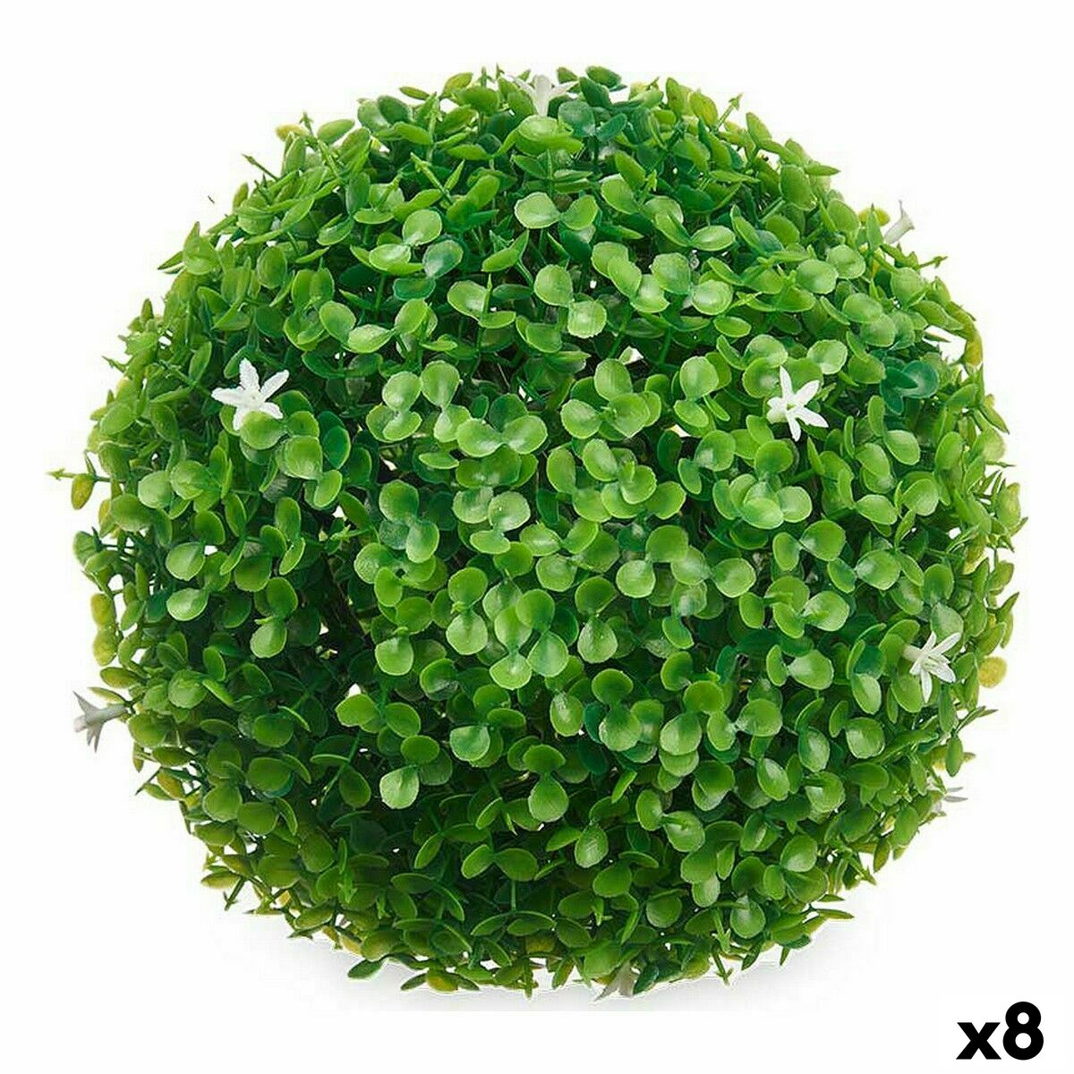 Decorative Plant Ibergarden 555 Plastic Flowers Sheets Ball 22 x 22 x 22 cm (8 Units) Decorative Plant Ibergarden 555 Plastic Flowers Sheets Ball 22 x 22 x 22 cm (8 Units)