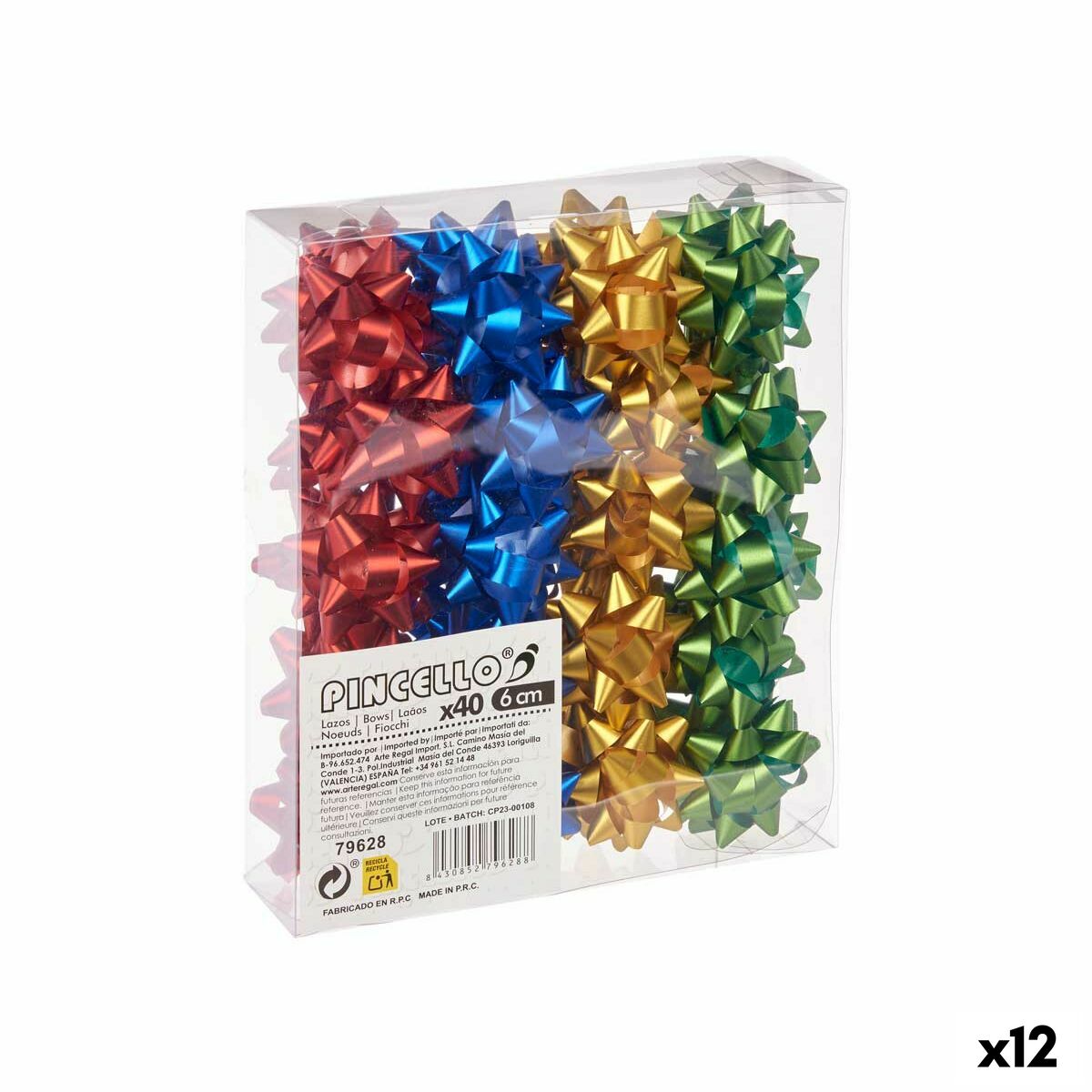 Loops Pincello 4 PVC 5 x 3,5 x 5 cm Matt Multicolour (12 Units) Loops Pincello 4 PVC 5 x 3,5 x 5 cm Matt Multicolour (12 Units)