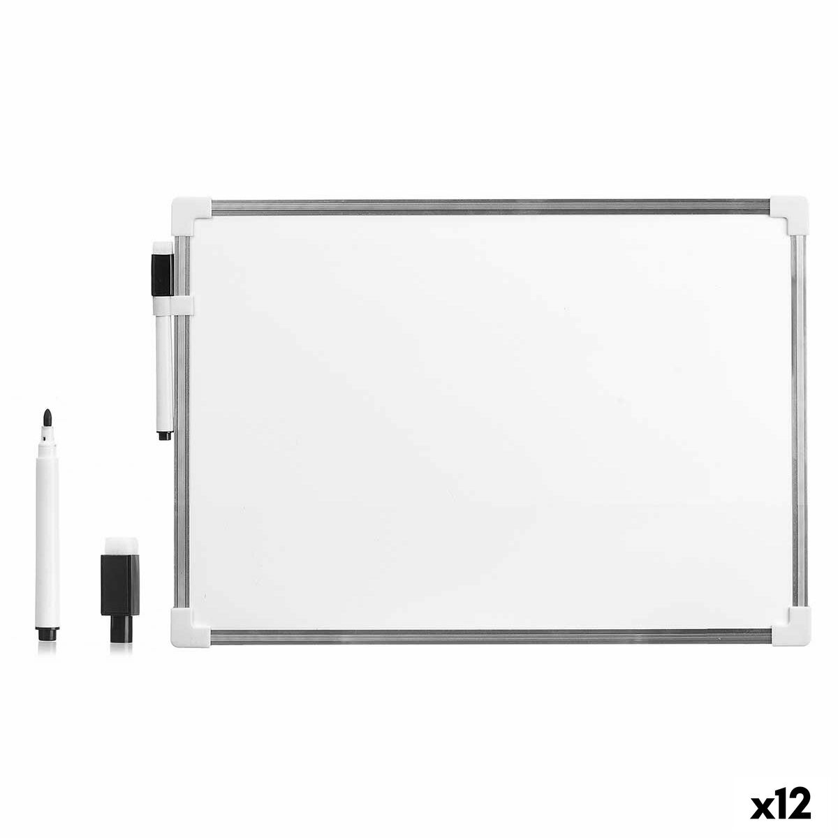 Magnetic Board with Marker Pincello 422 White Aluminium Magnetic Board with Marker Pincello 422 White Aluminium
