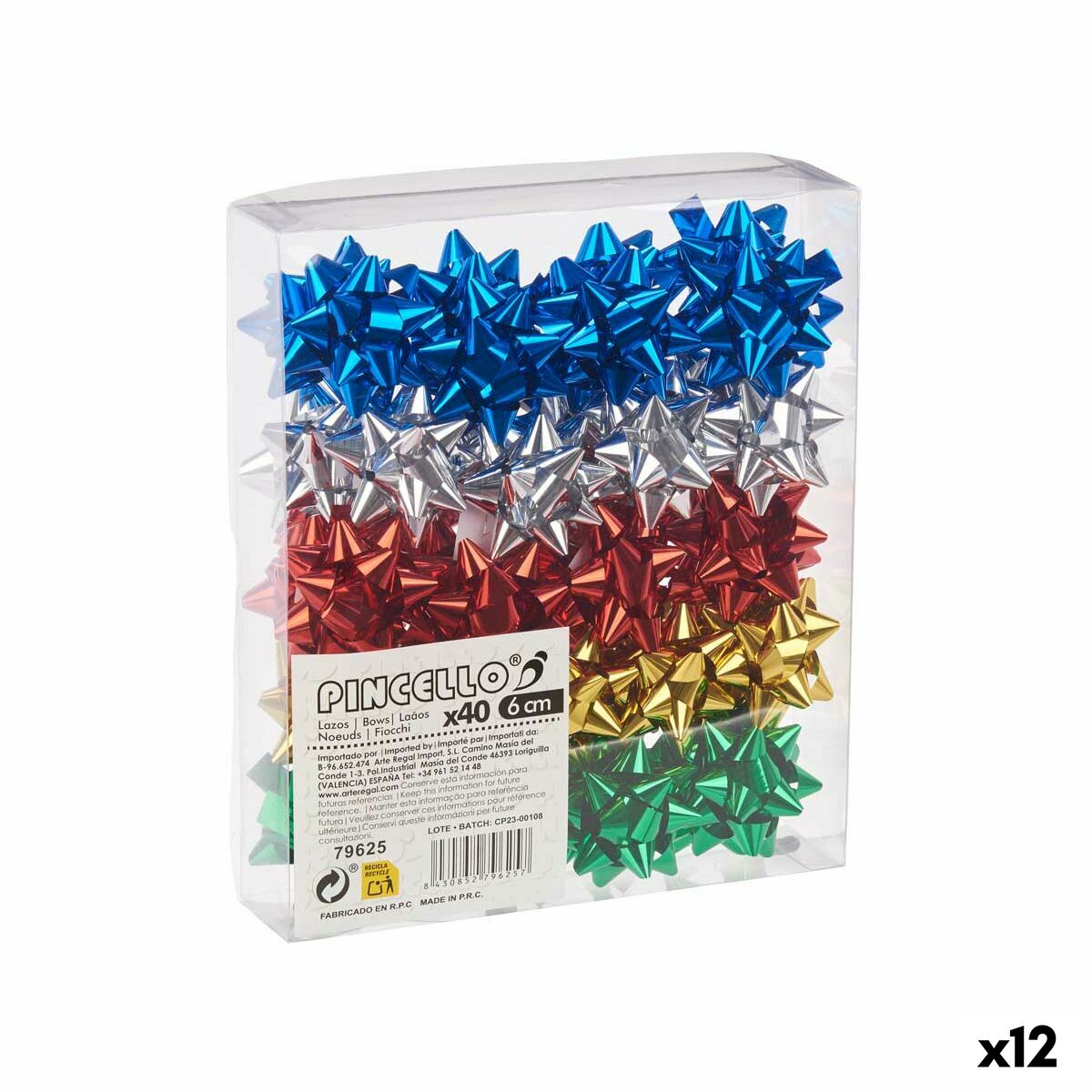 Loops Pincello 1 PVC 5 x 3,5 x 5 cm Shine Multicolour (12 Units) Loops Pincello 1 PVC 5 x 3,5 x 5 cm Shine Multicolour (12 Units)