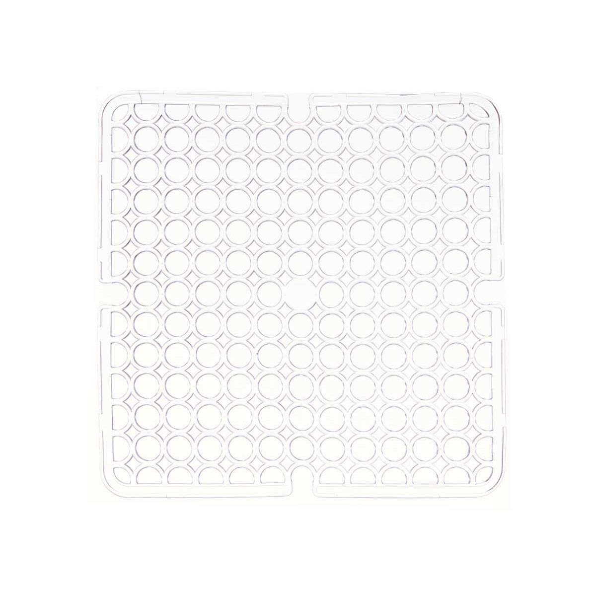 Non-slip Mat Kinvara 29100273 Transparent Plastic 28 x 0,1 x 28 cm Sink (12 Units)