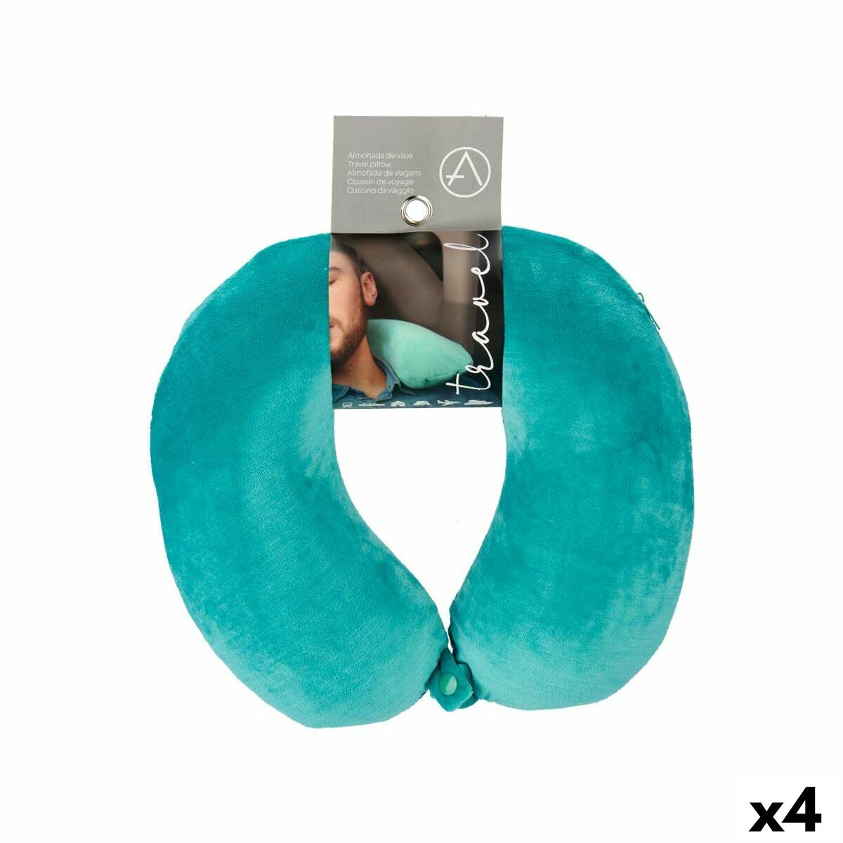 Neck Pillow 31 x 10,5 x 27,4 cm (4 Units) Neck Pillow 31 x 10,5 x 27,4 cm (4 Units)
