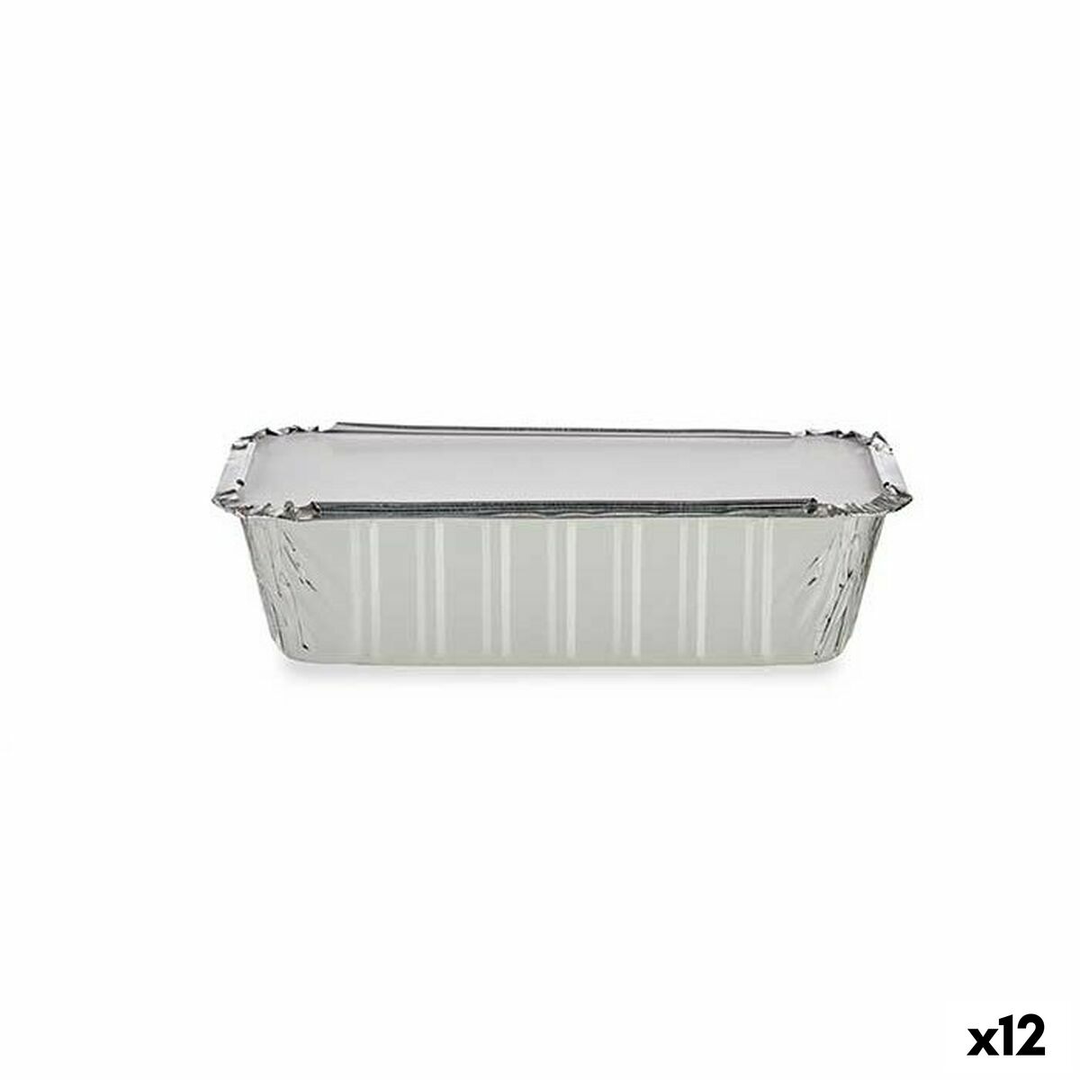 Set of Food Trays Kinvara 16153 Disposable With lid 12 Units Set of Food Trays Kinvara 16153 Disposable With lid 12 Units