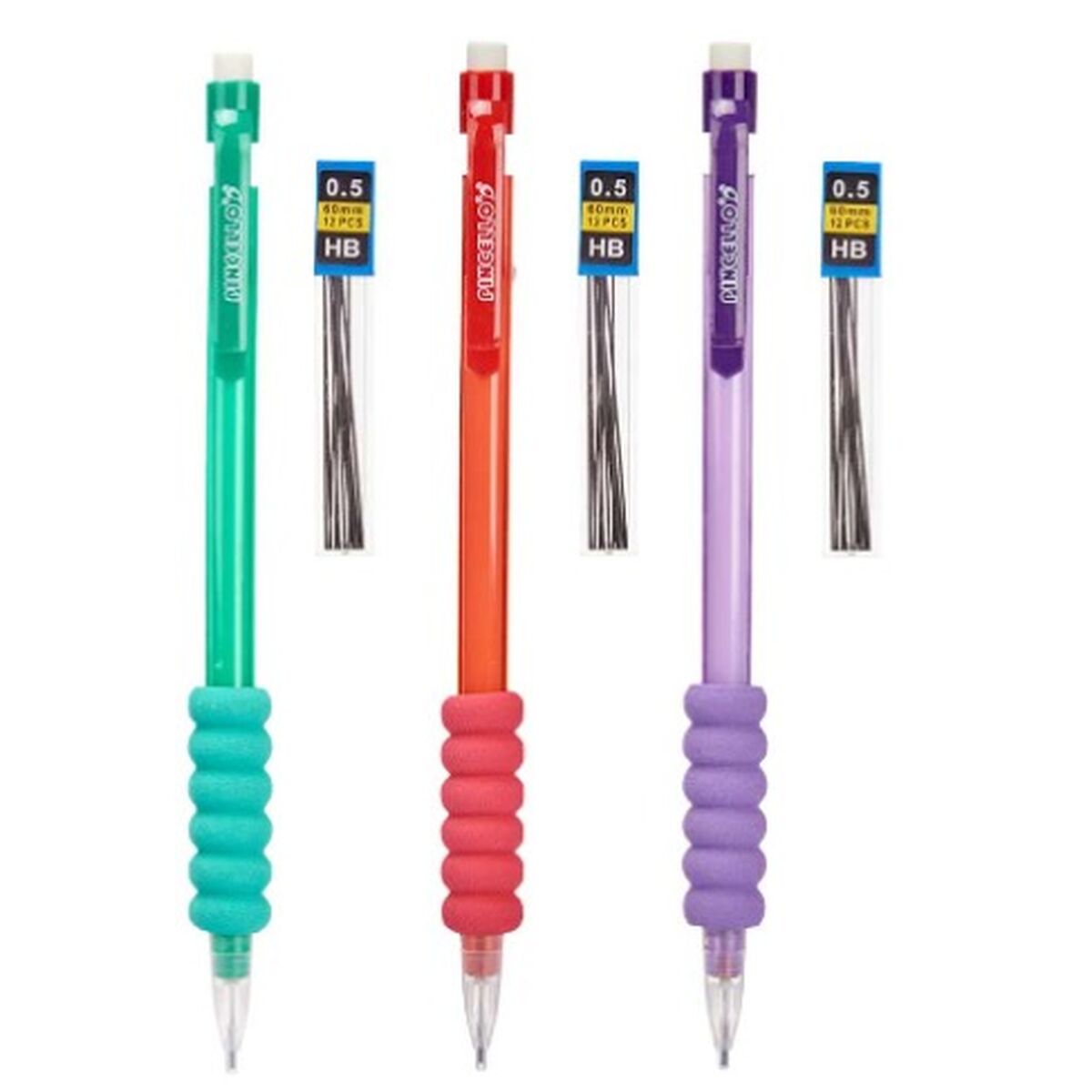 Pencil Lead Holder Pincello 475 Blue Red Green Pencil Leads 0.5 mm (12 Units)