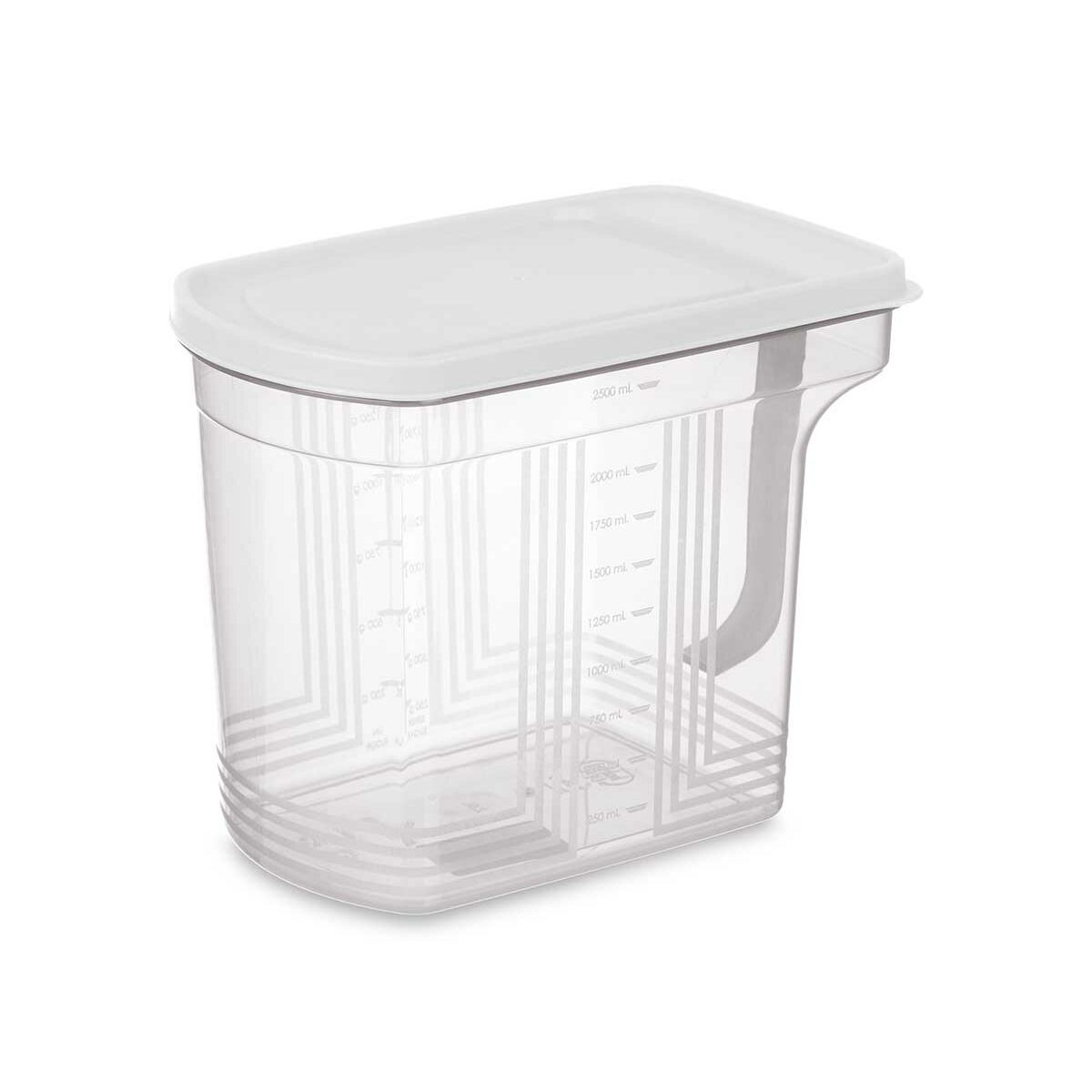 Food Preservation Container Kinvara 02 1507 Grey Transparent 2,5 L 20,5 x 17 x 13 cm (24 Units)
