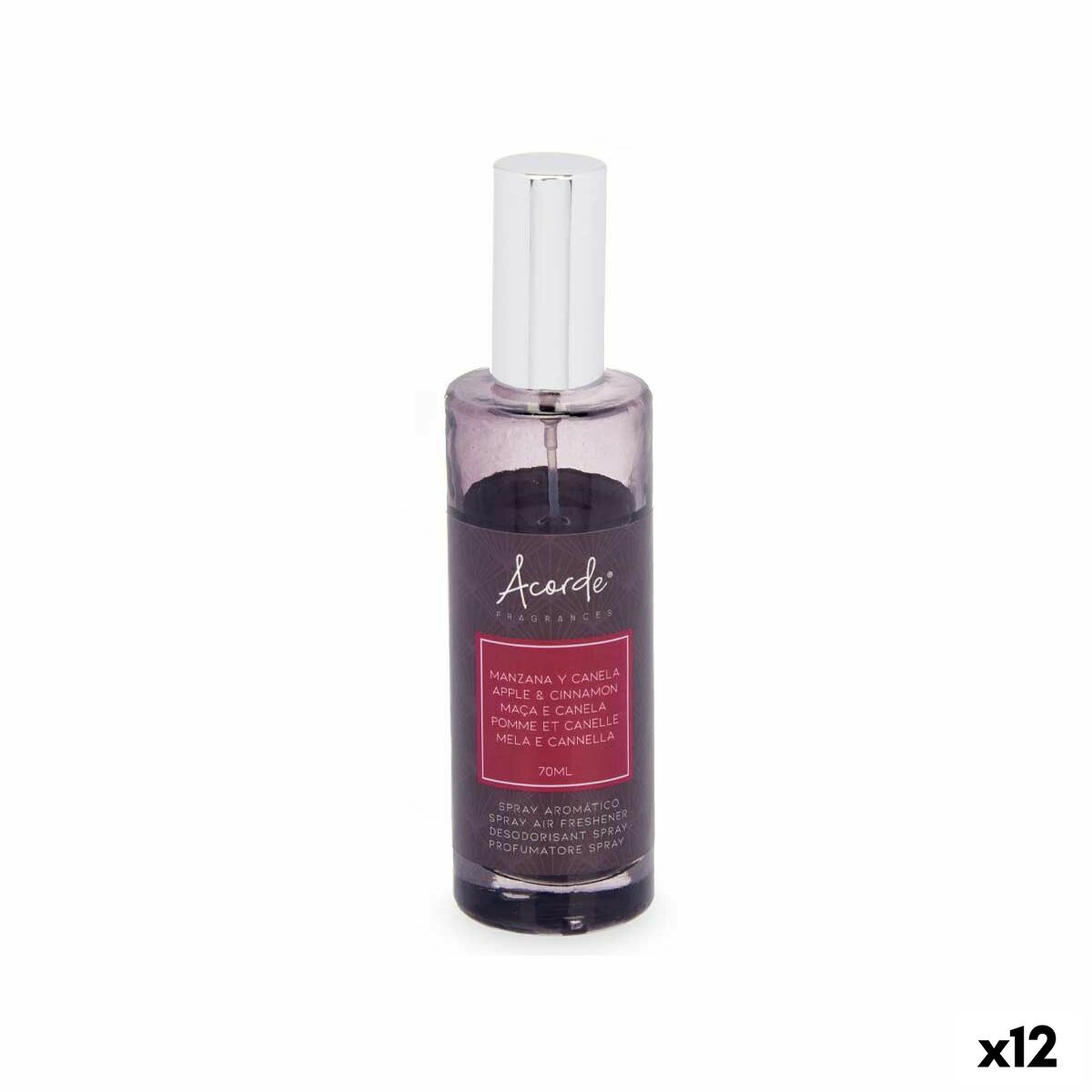 Air Freshener Spray Acorde A-519 Apple Cinnamon 70 ml (12 Units) Air Freshener Spray Acorde A-519 Apple Cinnamon 70 ml (12 Units)