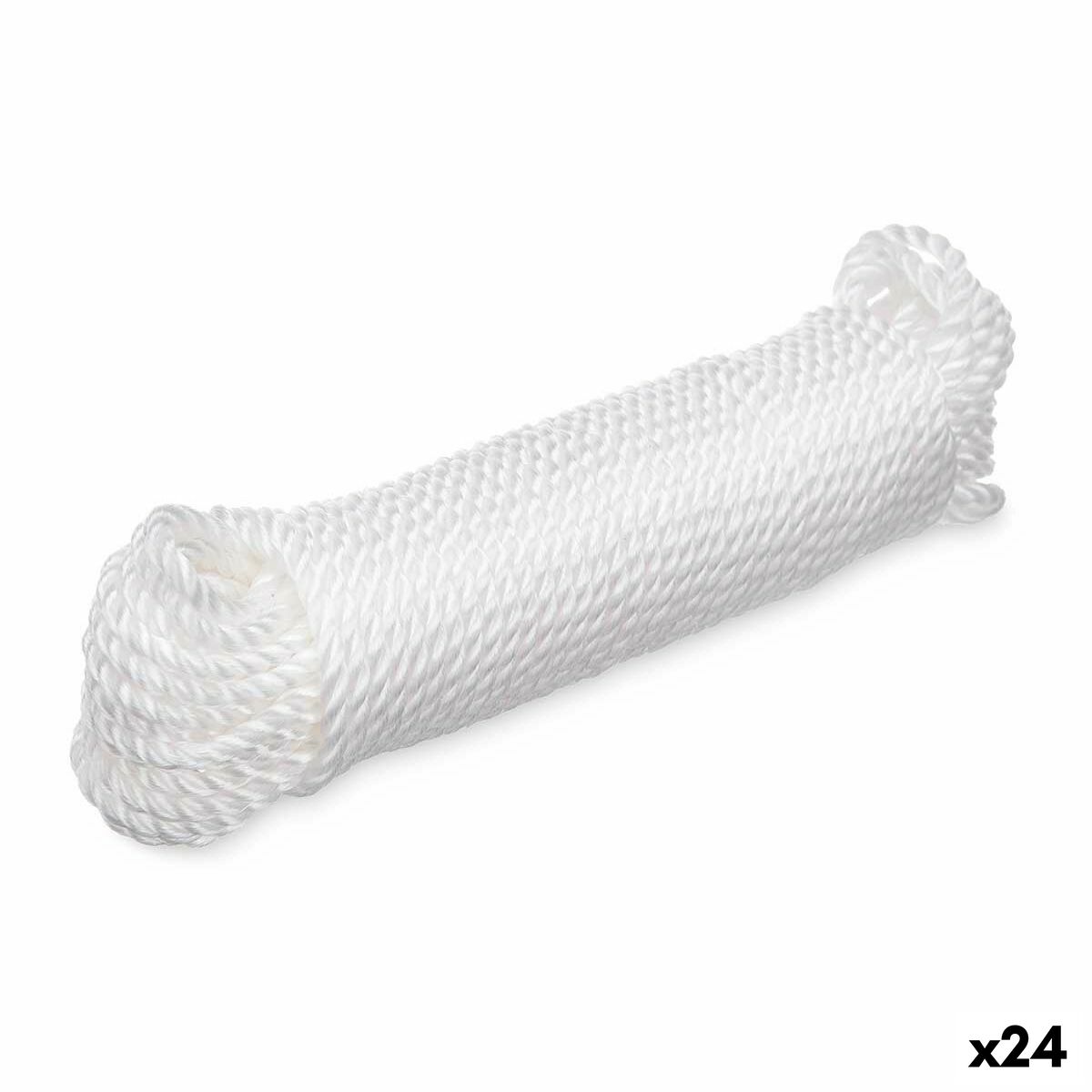 Washing Line White Plastic 20 m (24 Units) Washing Line White Plastic 20 m (24 Units)