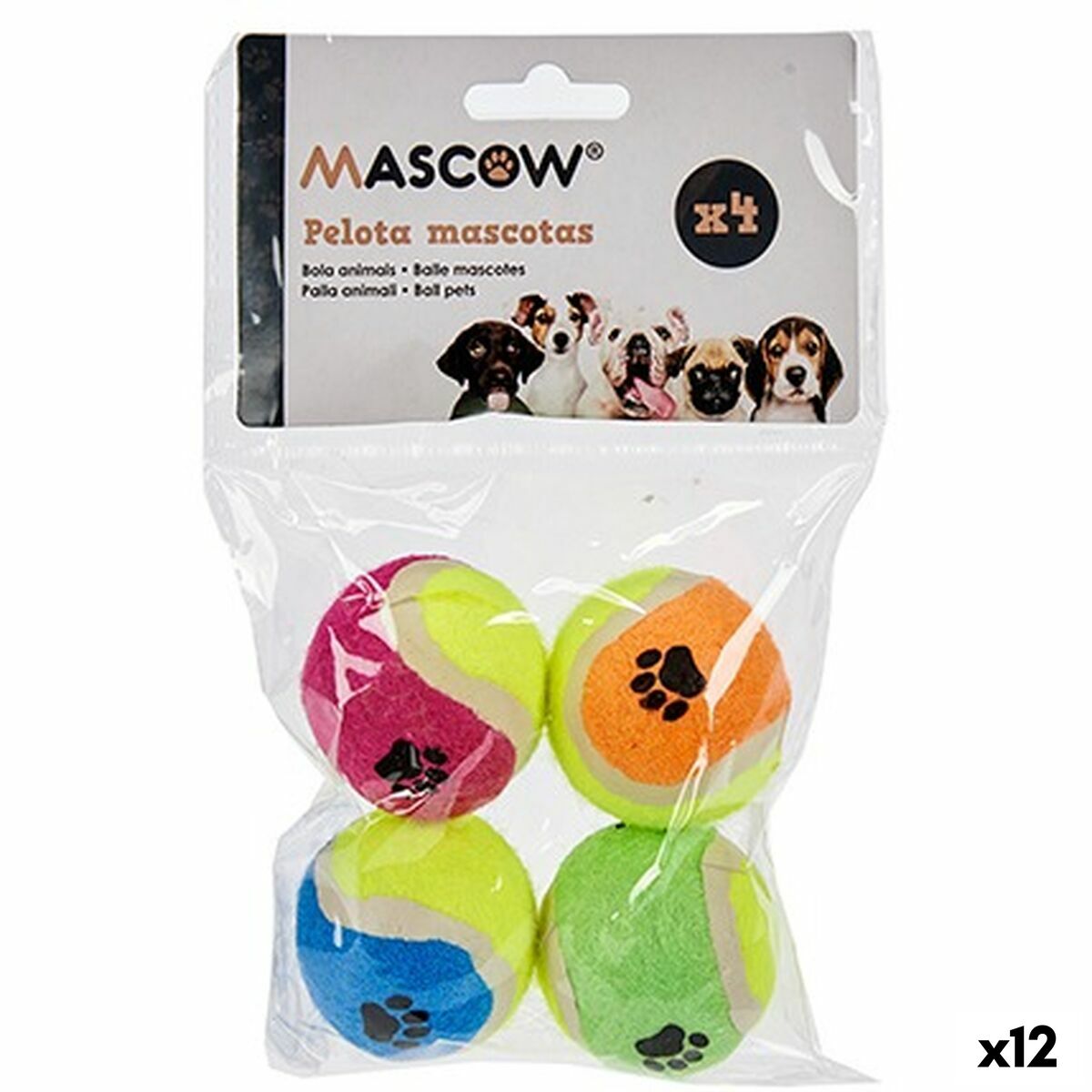 Dog toy Mascow MC1010A(PHB) Multicolour Polyethylene polypropylene ABS Ball Ø 4,5 cm (12 Units) Dog toy Mascow MC1010A(PHB) Multicolour Polyethylene polypropylene ABS Ball Ø 4,5 cm (12 Units)