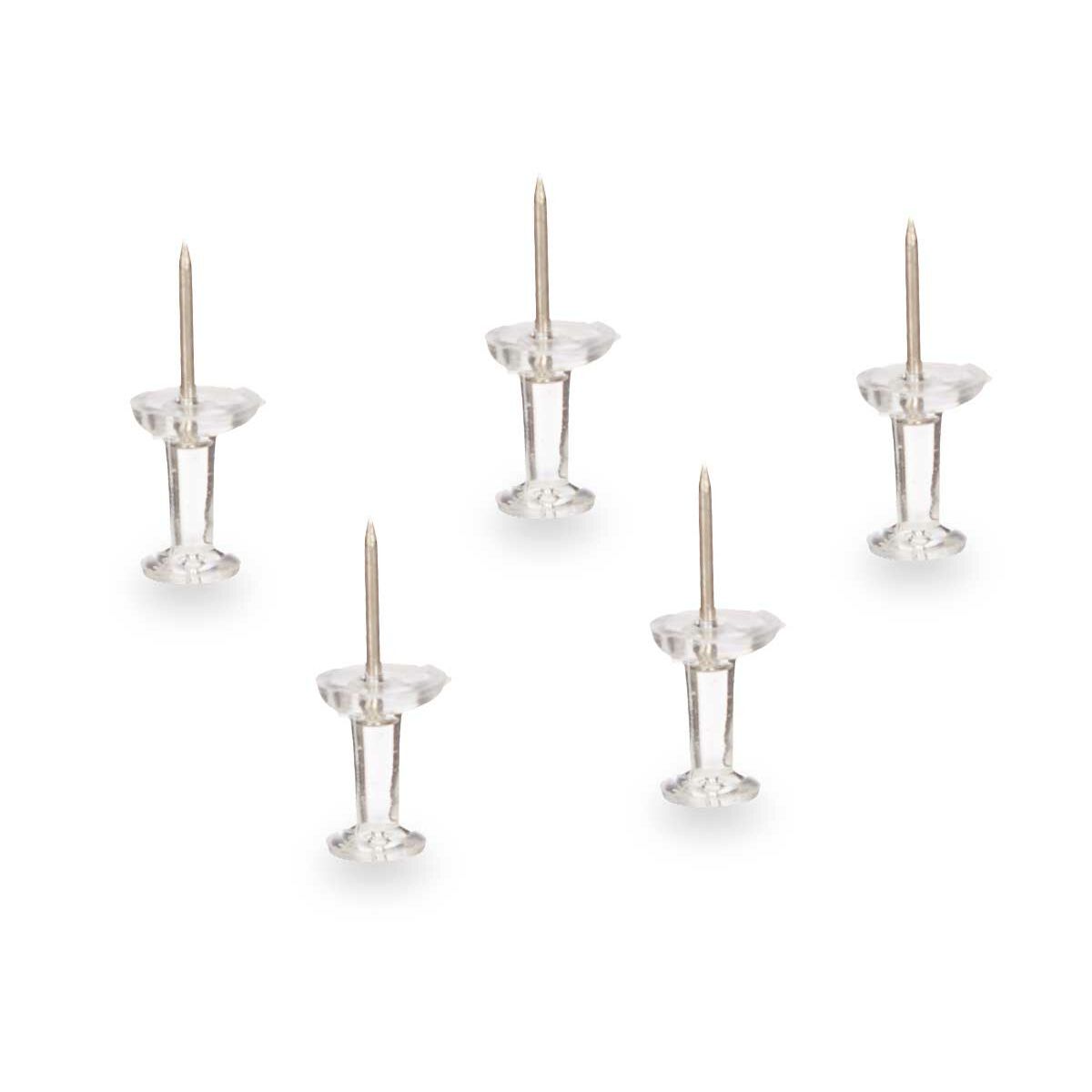 Drawing pins Pincello 394 Transparent Metal Plastic (24 Units)