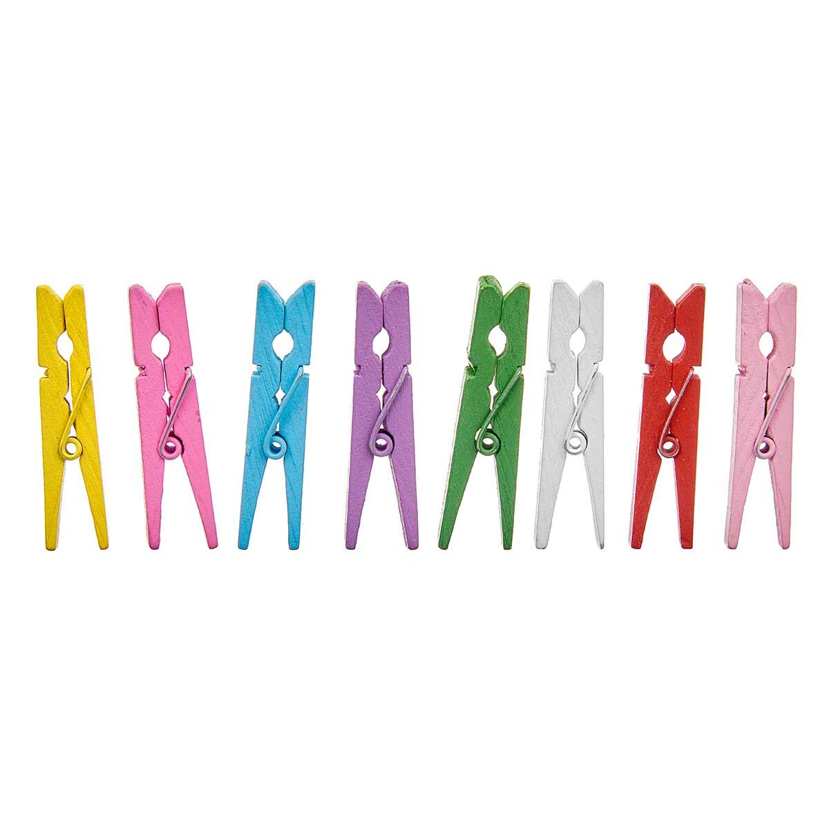 Clamps Pincello 398 Multicolour Wood Large (24 Units)