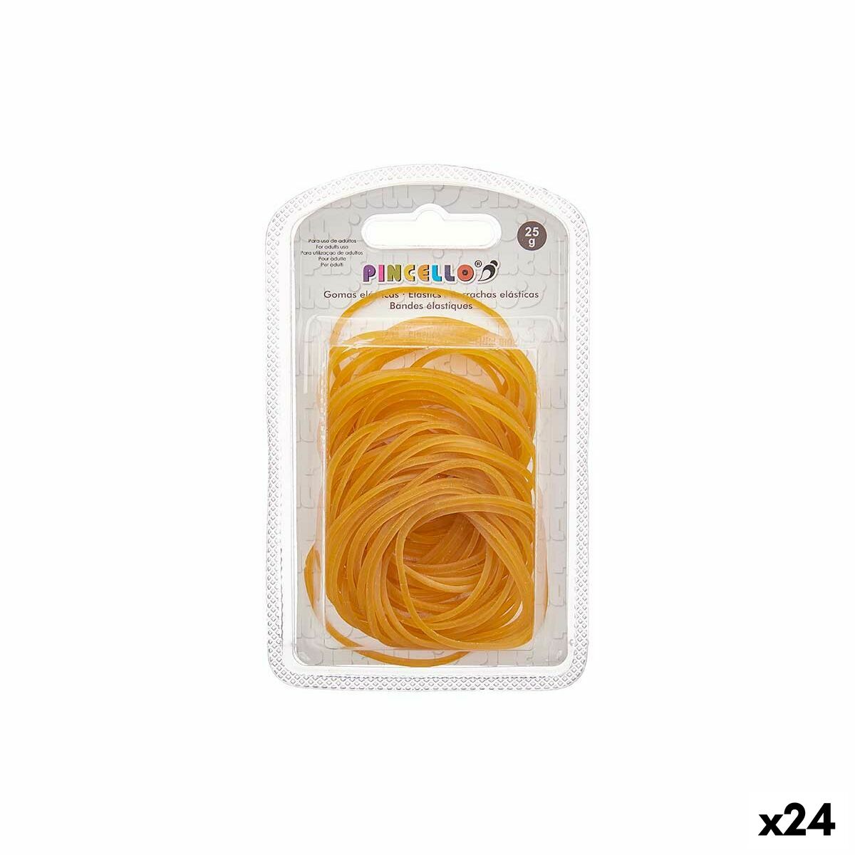 Elastic bands Pincello 402 Yellow Large (24 Units) Elastic bands Pincello 402 Yellow Large (24 Units)