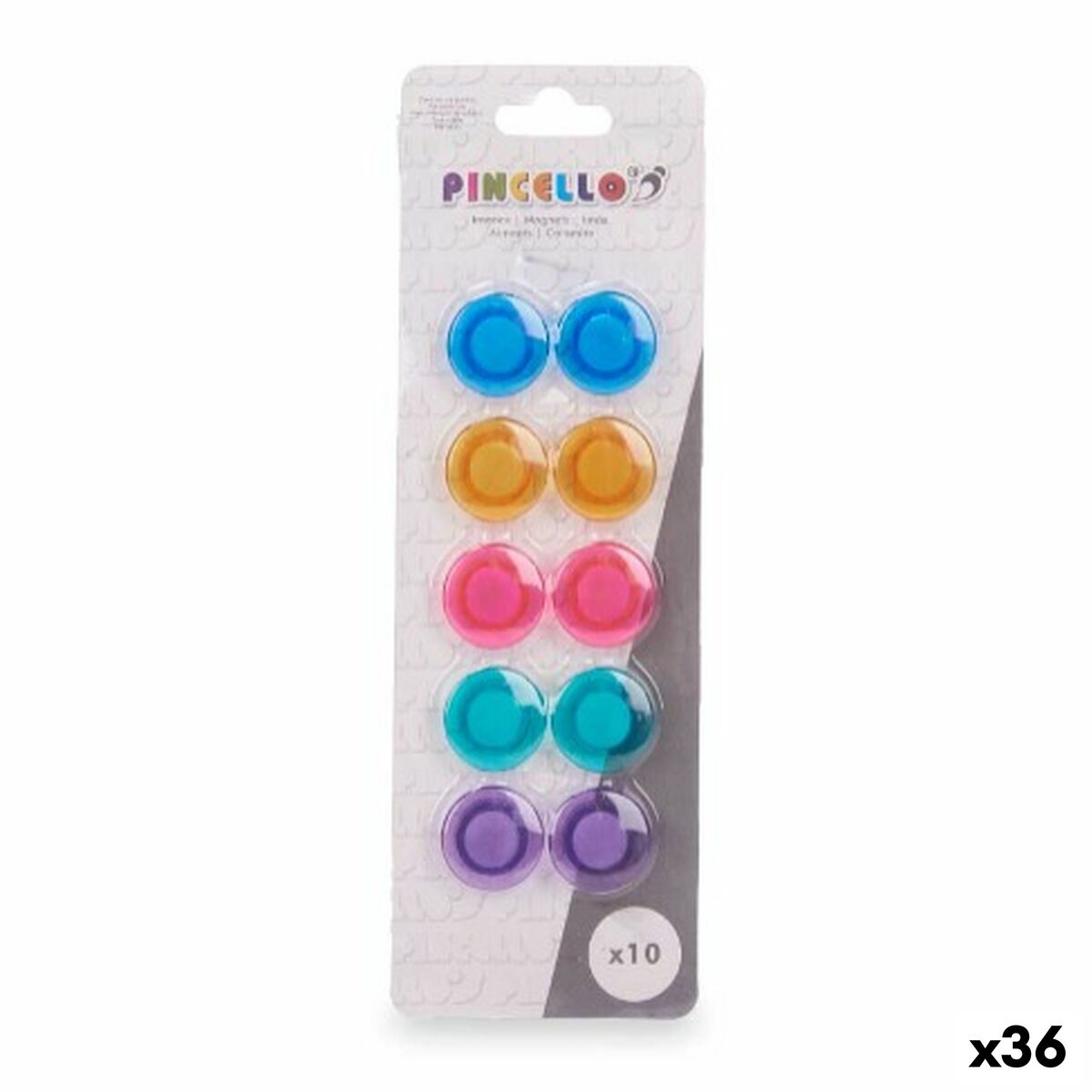 Magnets Pincello 404 Multicolour (36 Units) Magnets Pincello 404 Multicolour (36 Units)