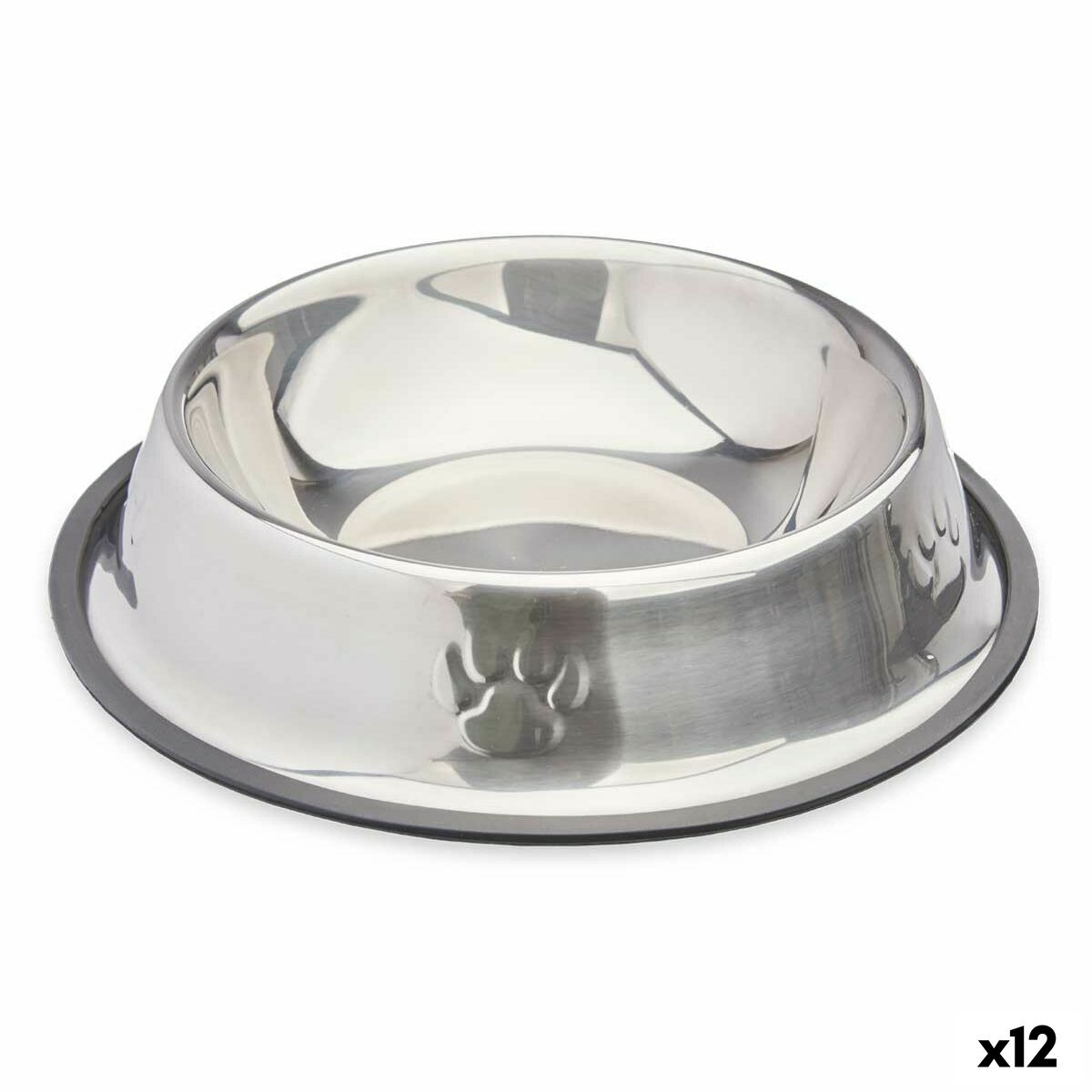 Dog Feeder Mascow 309 Grey Silver Rubber Metal 26 x 7 x 26 cm (12 Units) Dog Feeder Mascow 309 Grey Silver Rubber Metal 26 x 7 x 26 cm (12 Units)
