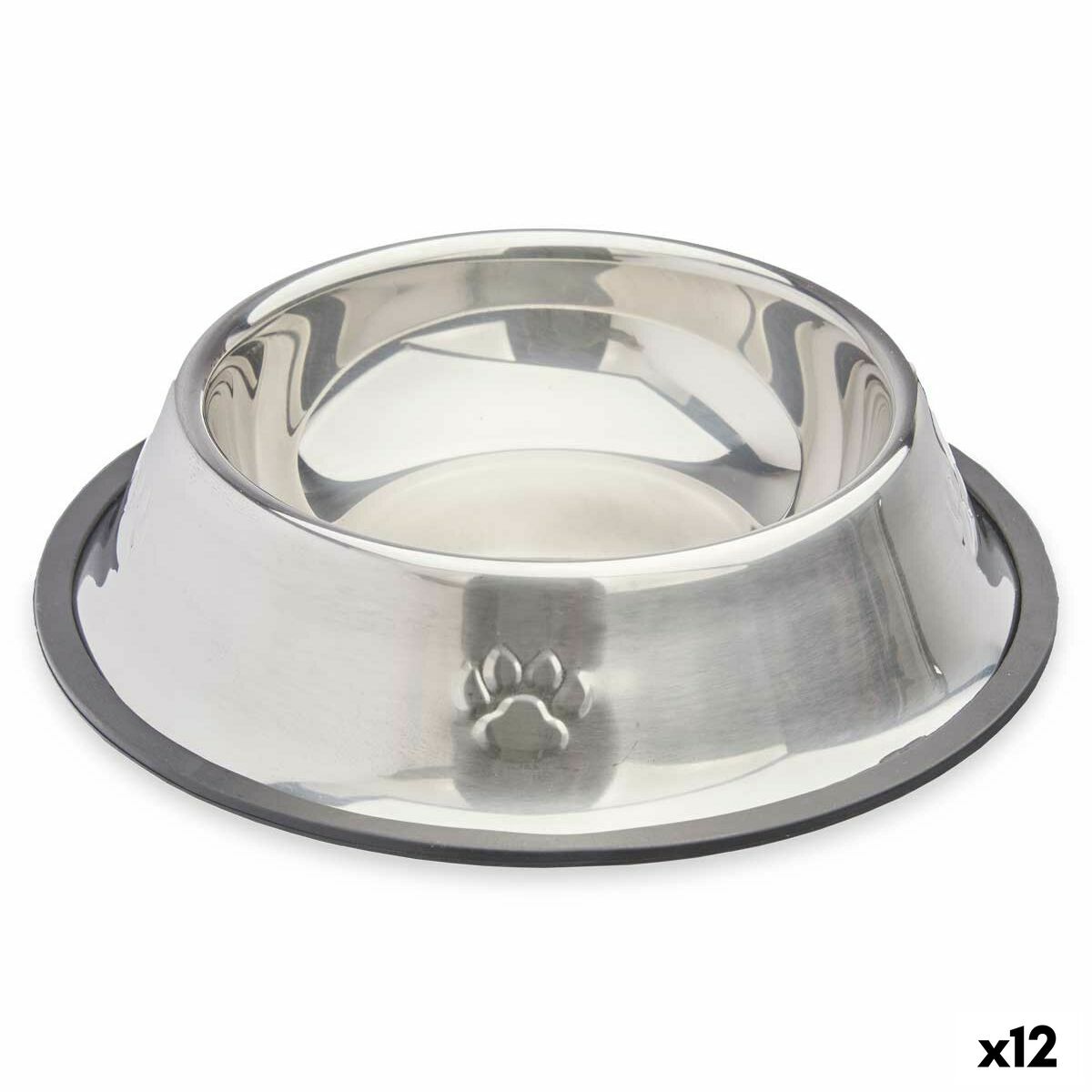 Dog Feeder Mascow 310 Grey Silver Rubber Metal 22 x 6 x 22 cm (12 Units) Dog Feeder Mascow 310 Grey Silver Rubber Metal 22 x 6 x 22 cm (12 Units)