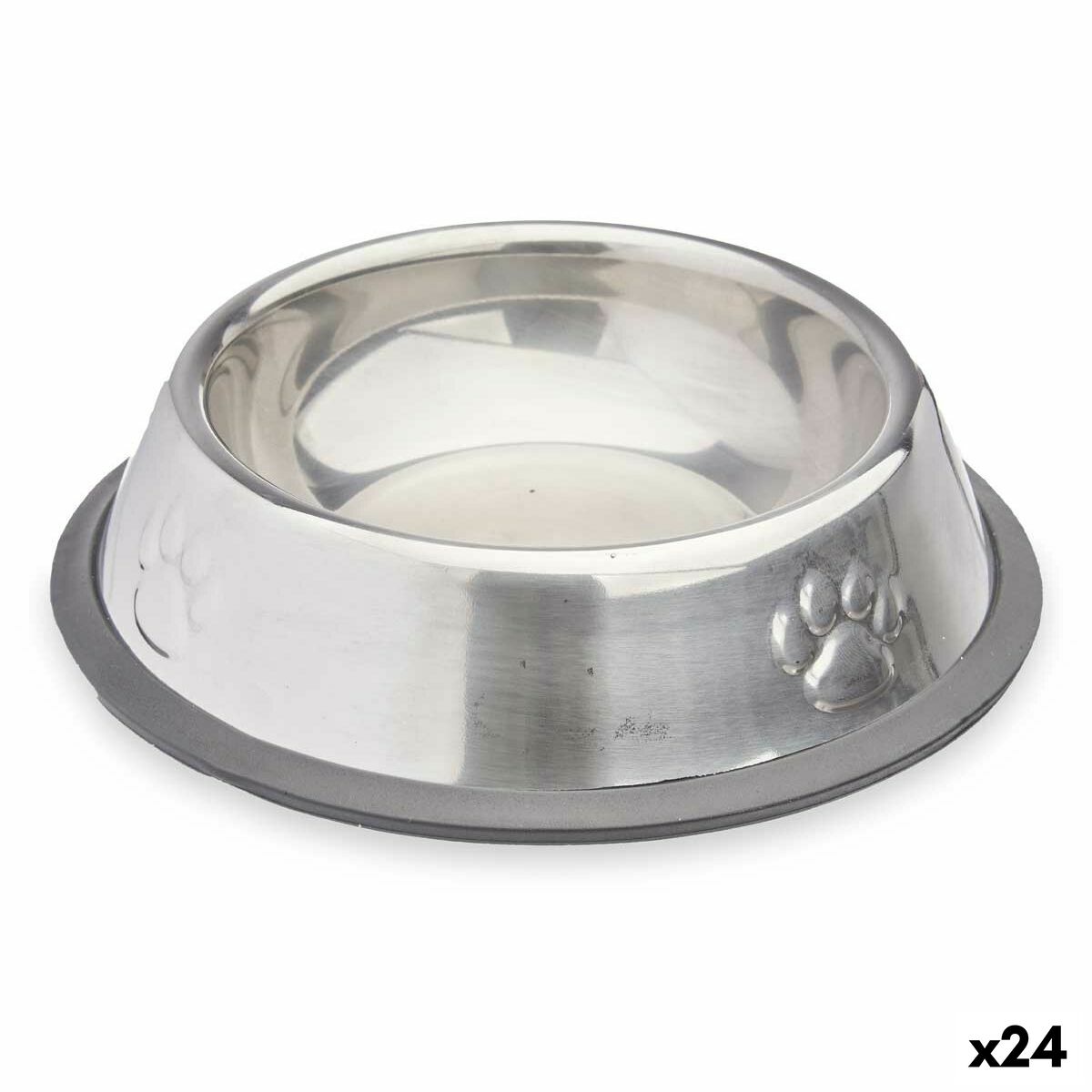 Dog Feeder Mascow 312 Grey Silver Rubber Metal 15 x 4 x 15 cm (24 Units) Dog Feeder Mascow 312 Grey Silver Rubber Metal 15 x 4 x 15 cm (24 Units)