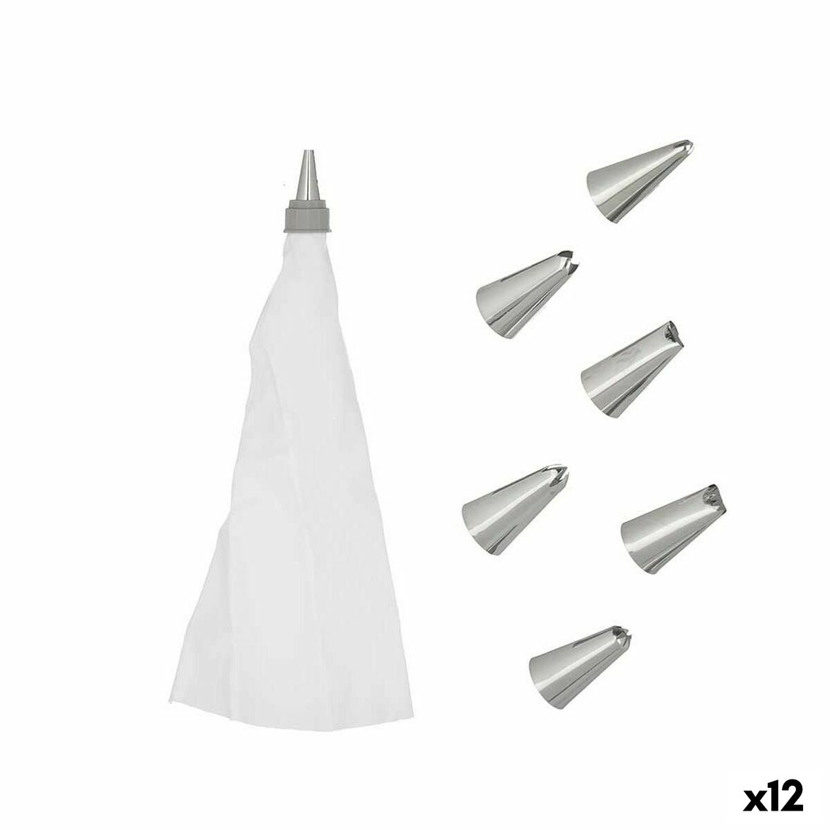 Pastry Bag Kinvara KT213109 White (12 Units) Pastry Bag Kinvara KT213109 White (12 Units)