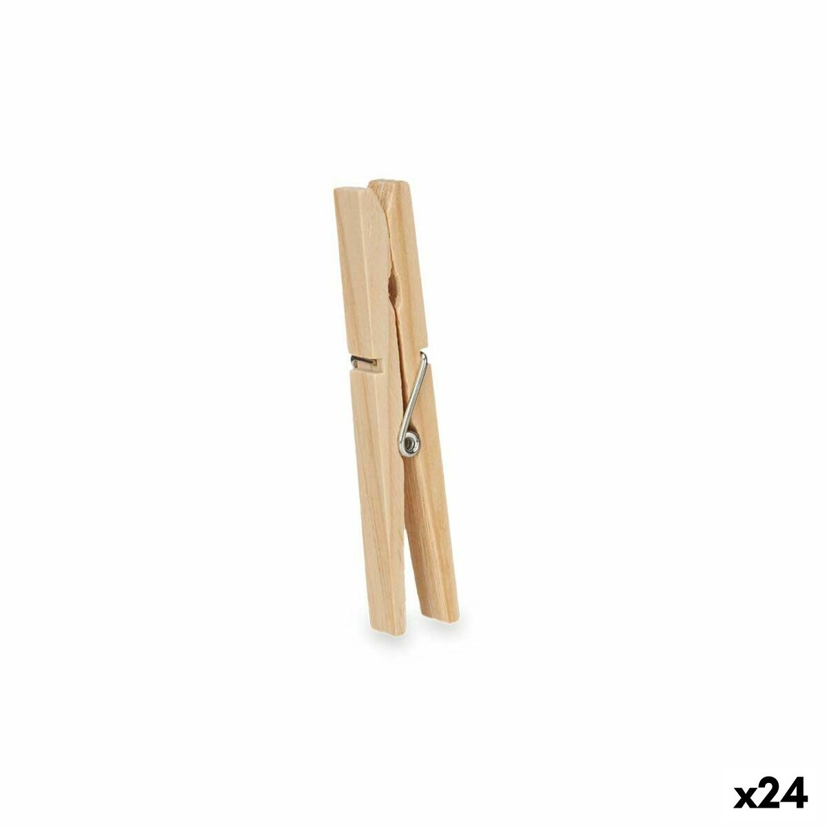 Clothes Pegs Wood 24 Pieces Set (24 Units) Clothes Pegs Wood 24 Pieces Set (24 Units)
