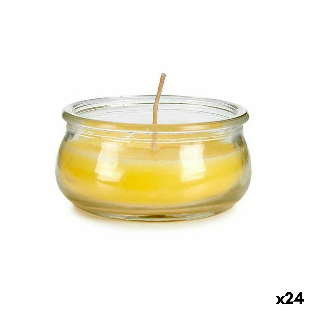 Candle Ibergarden HL-G60CIT Yellow Glass Wax 7,7 x 4 x 7,7 cm (24 Units) Candle Ibergarden HL-G60CIT Yellow Glass Wax 7,7 x 4 x 7,7 cm (24 Units)
