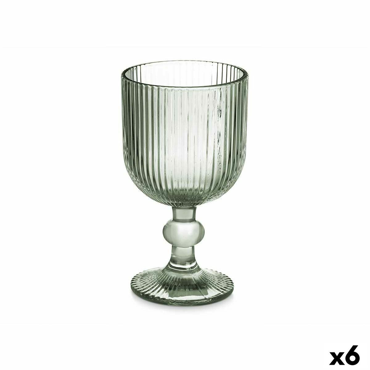 Wine glass Green Glass 260 ml (6 Units) Wine glass Green Glass 260 ml (6 Units)