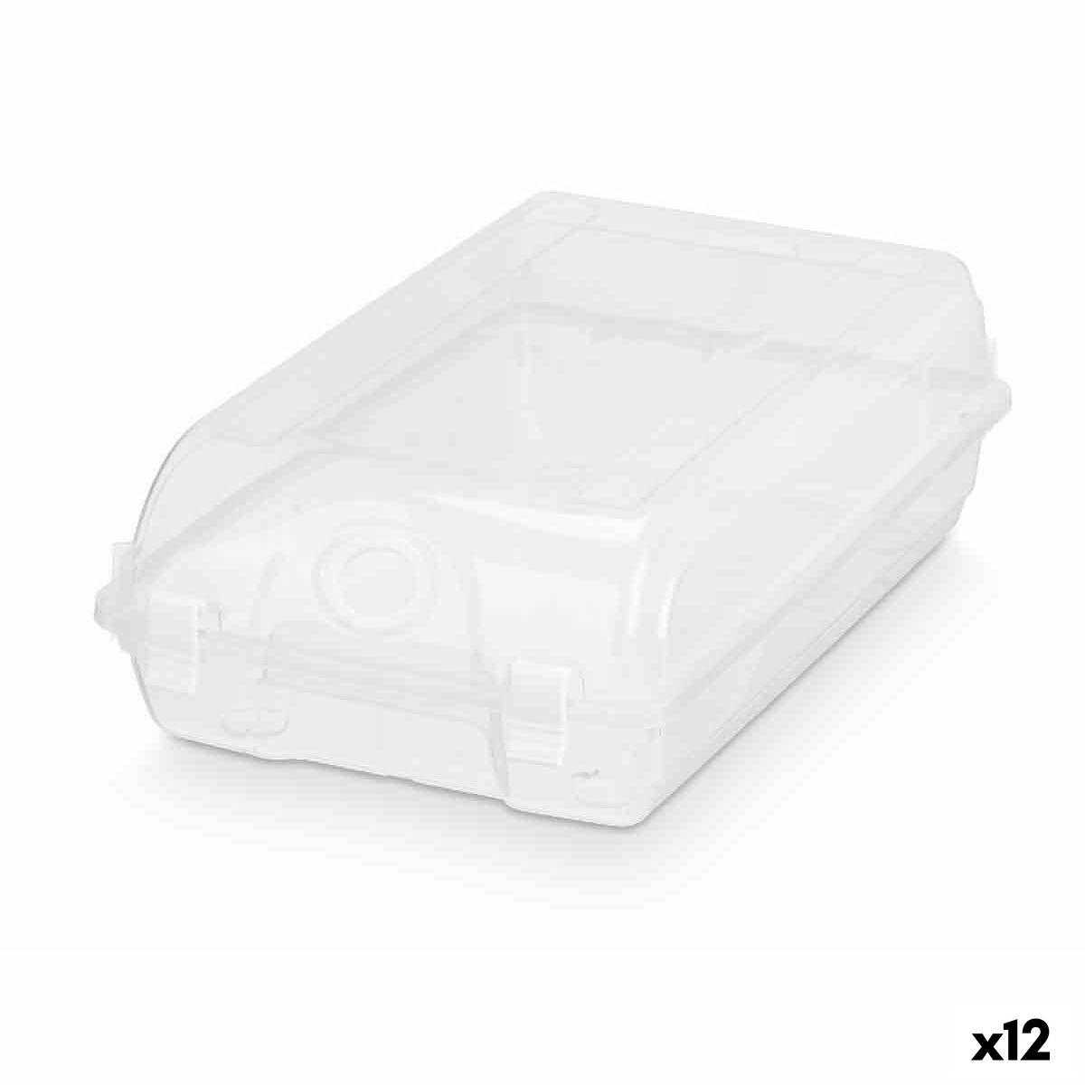 Stackable shoebox Transparent Plastic 19 x 10,5 x 33 cm (12 Units) Stackable shoebox Transparent Plastic 19 x 10,5 x 33 cm (12 Units)