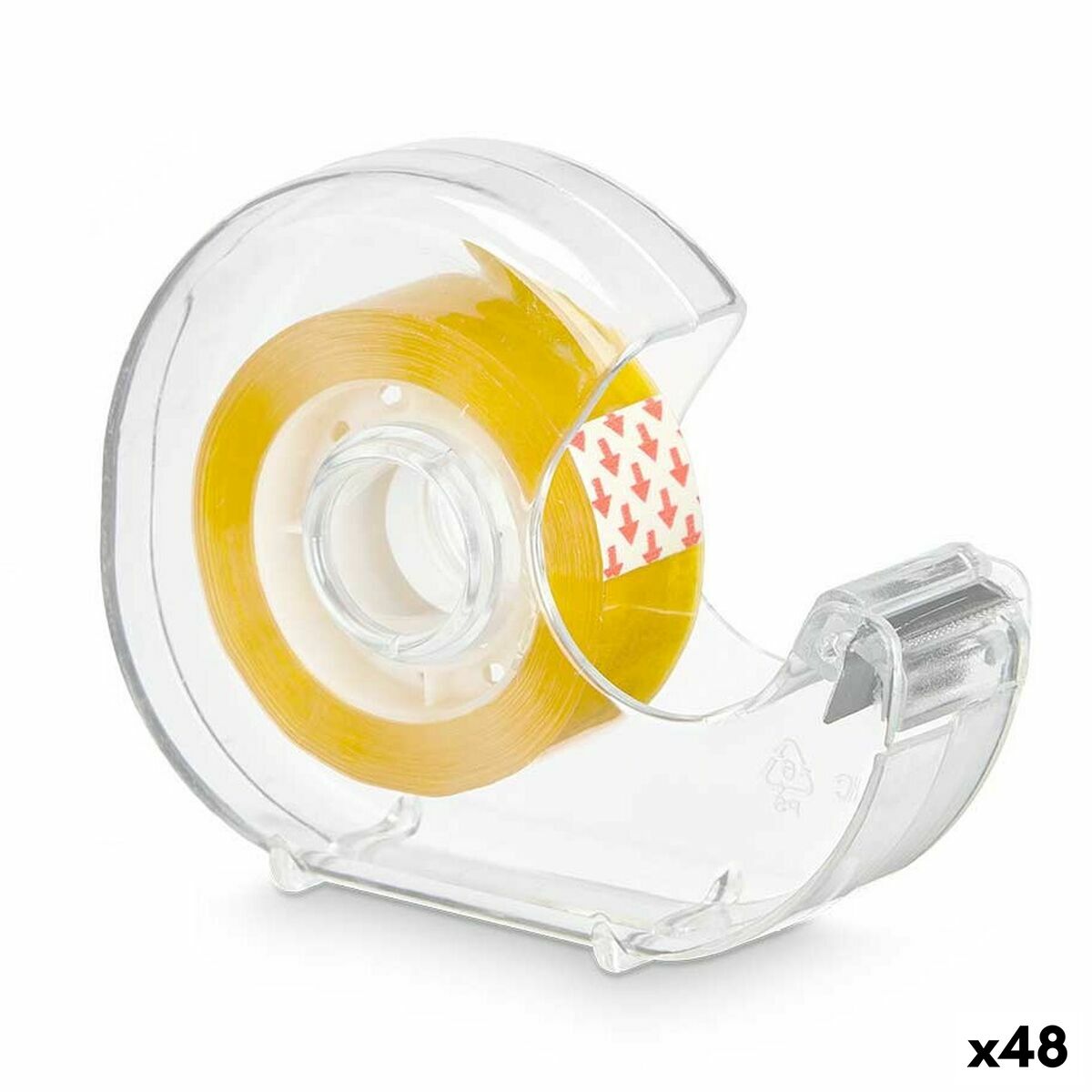 Sellotape Dispenser Pincello 619 Yellow Transparent 2,7 m (48 Units) Sellotape Dispenser Pincello 619 Yellow Transparent 2,7 m (48 Units)
