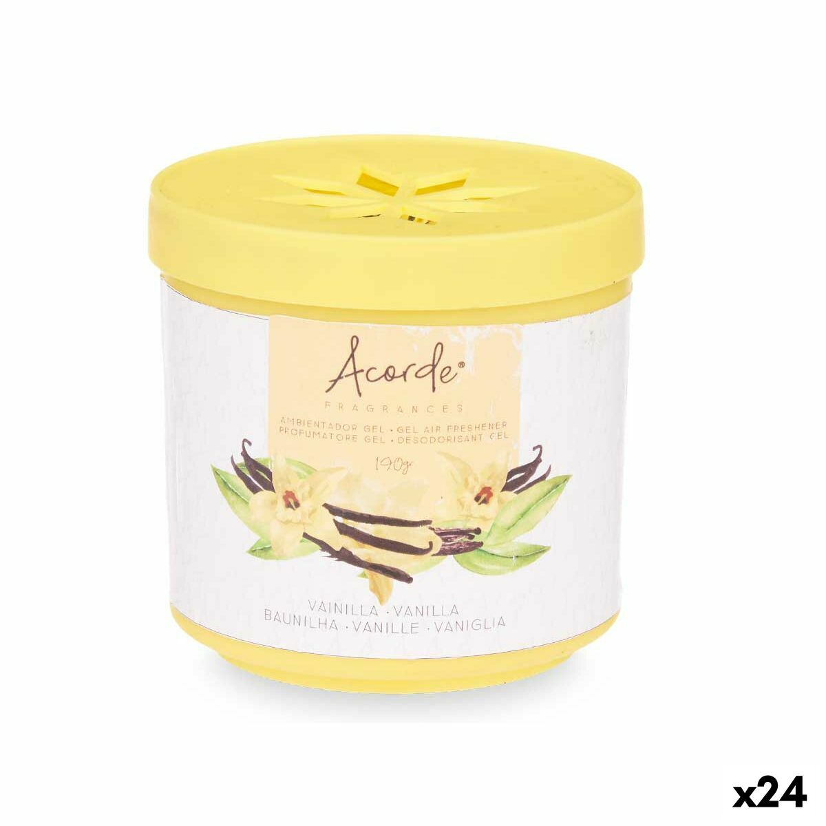 Air Freshener Acorde E-605A Vanilla 190 g (24 Units) Air Freshener Acorde E-605A Vanilla 190 g (24 Units)