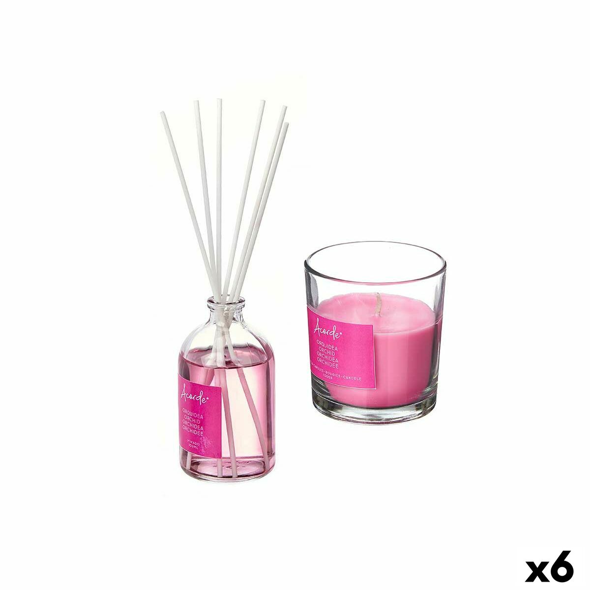 Air Freshener Set Acorde B-924A Orchid 100 ml (6 Units)