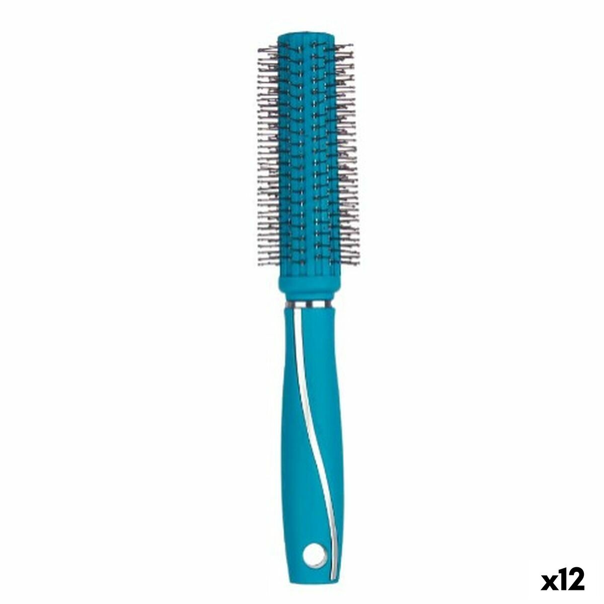 Round Brush Berilo 353 Green Silicone Plastic (12 Units) Round Brush Berilo 353 Green Silicone Plastic (12 Units)