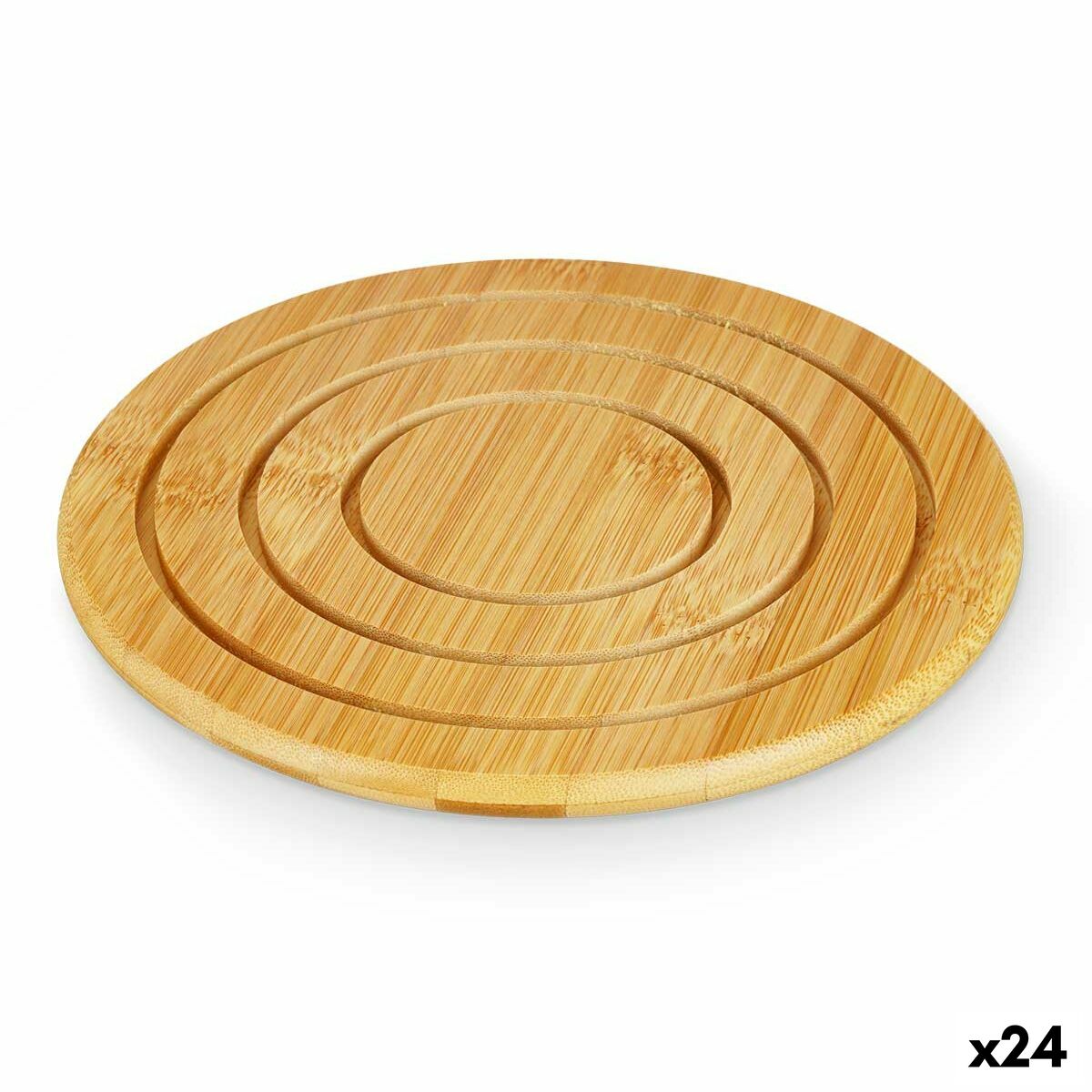 Table Mat Kinvara 897 Natural Bamboo Circular 19 x 1 x 19 cm (24 Units) Table Mat Kinvara 897 Natural Bamboo Circular 19 x 1 x 19 cm (24 Units)