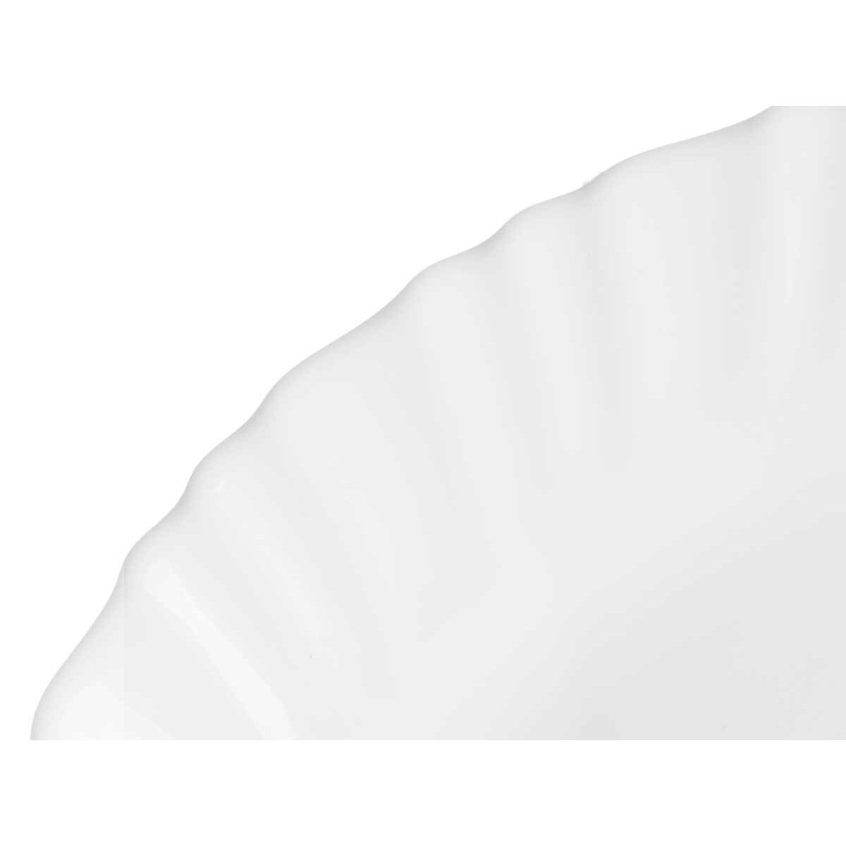 Serving Platter Vivalto LXYP-135 White Opaline glass 34 x 2,5 x 25 cm (18 Units)