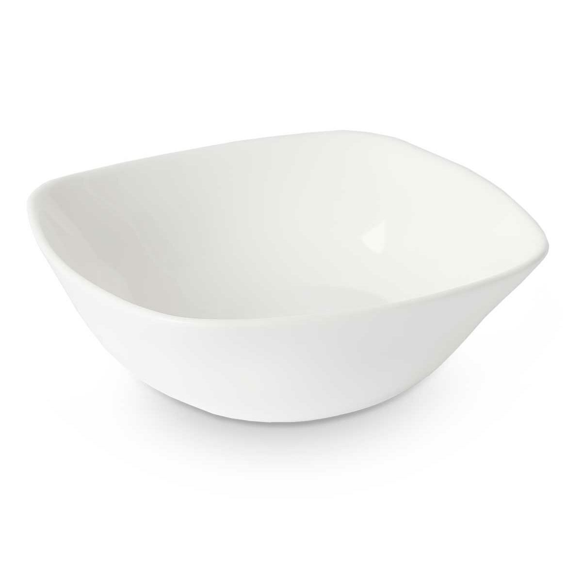 Snack Bowl Vivalto LFW-50 White Opaline glass Squared 11 x 4 x 11 cm (48 Units)
