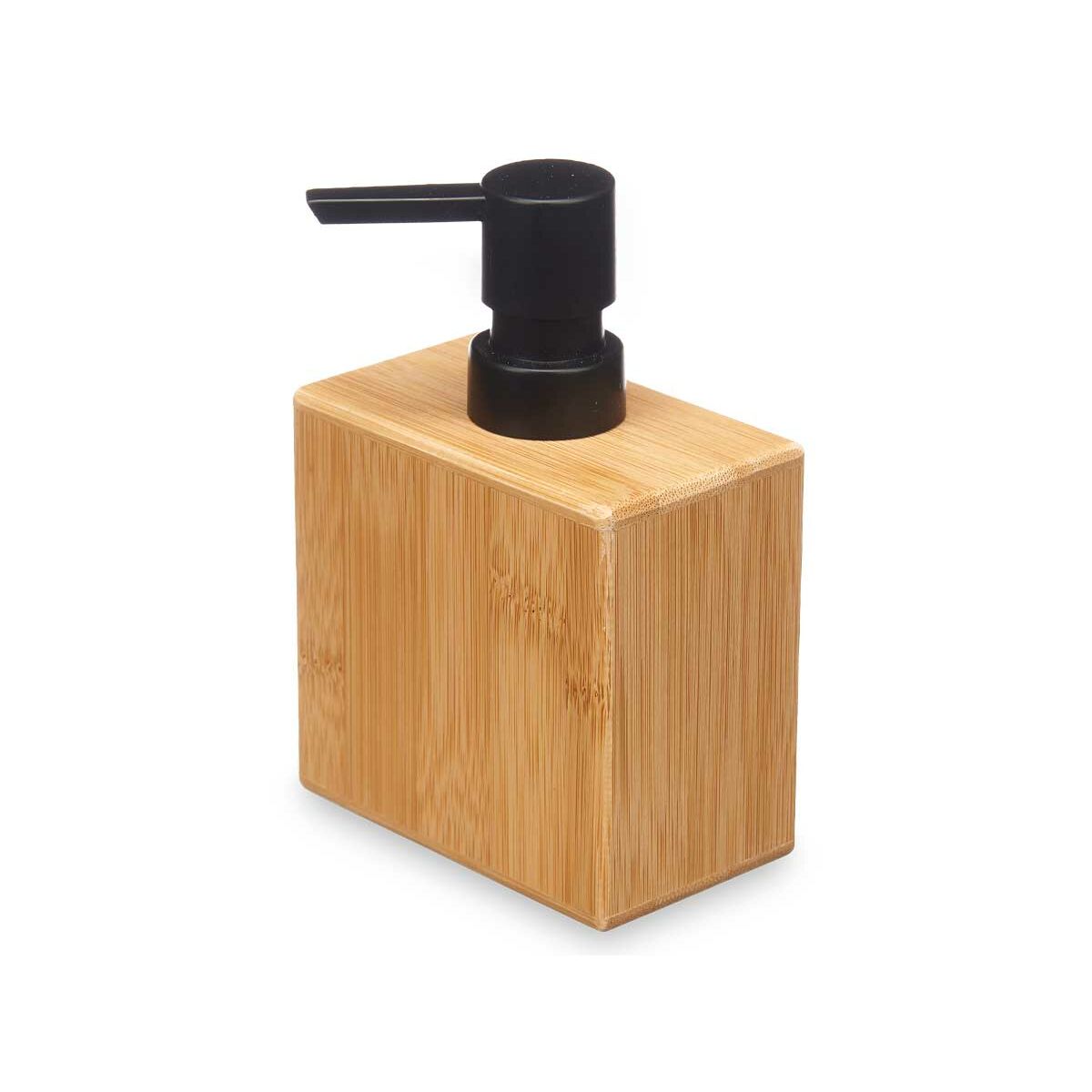 Soap Dispenser Berilo 15342 Black Bamboo Plastic 9,7 x 15 x 5,8 cm (12 Units)
