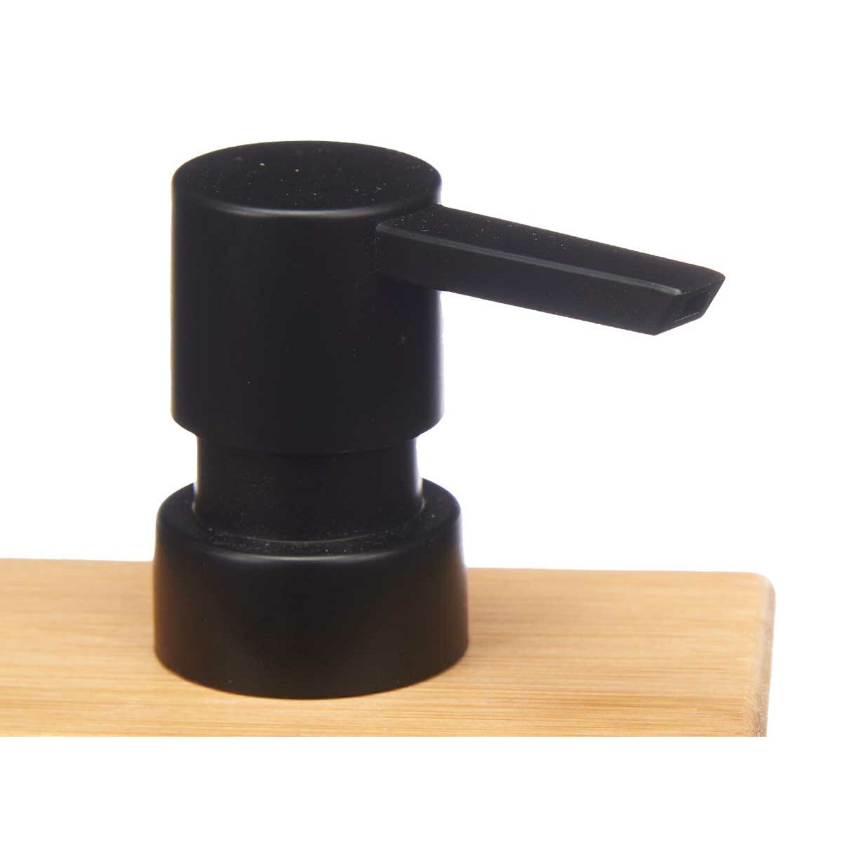 Soap Dispenser Berilo 15342 Black Bamboo Plastic 9,7 x 15 x 5,8 cm (12 Units)