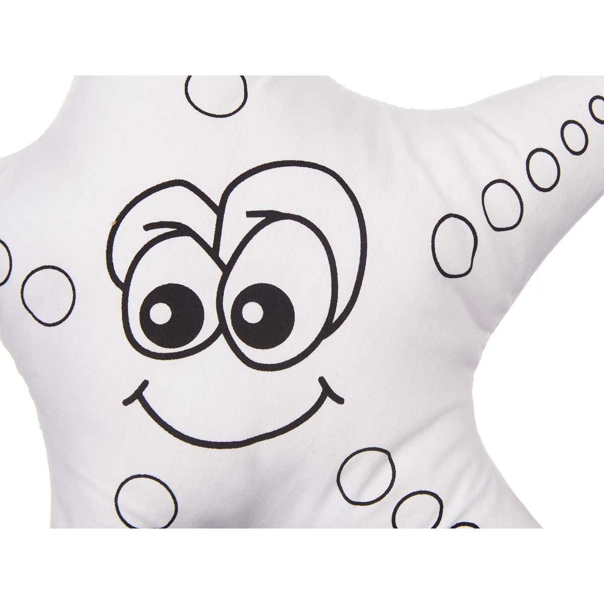 Colouring Plush Pincello ST371 White Black Cloth 26 x 26 x 8 cm Starfish (8 Units)