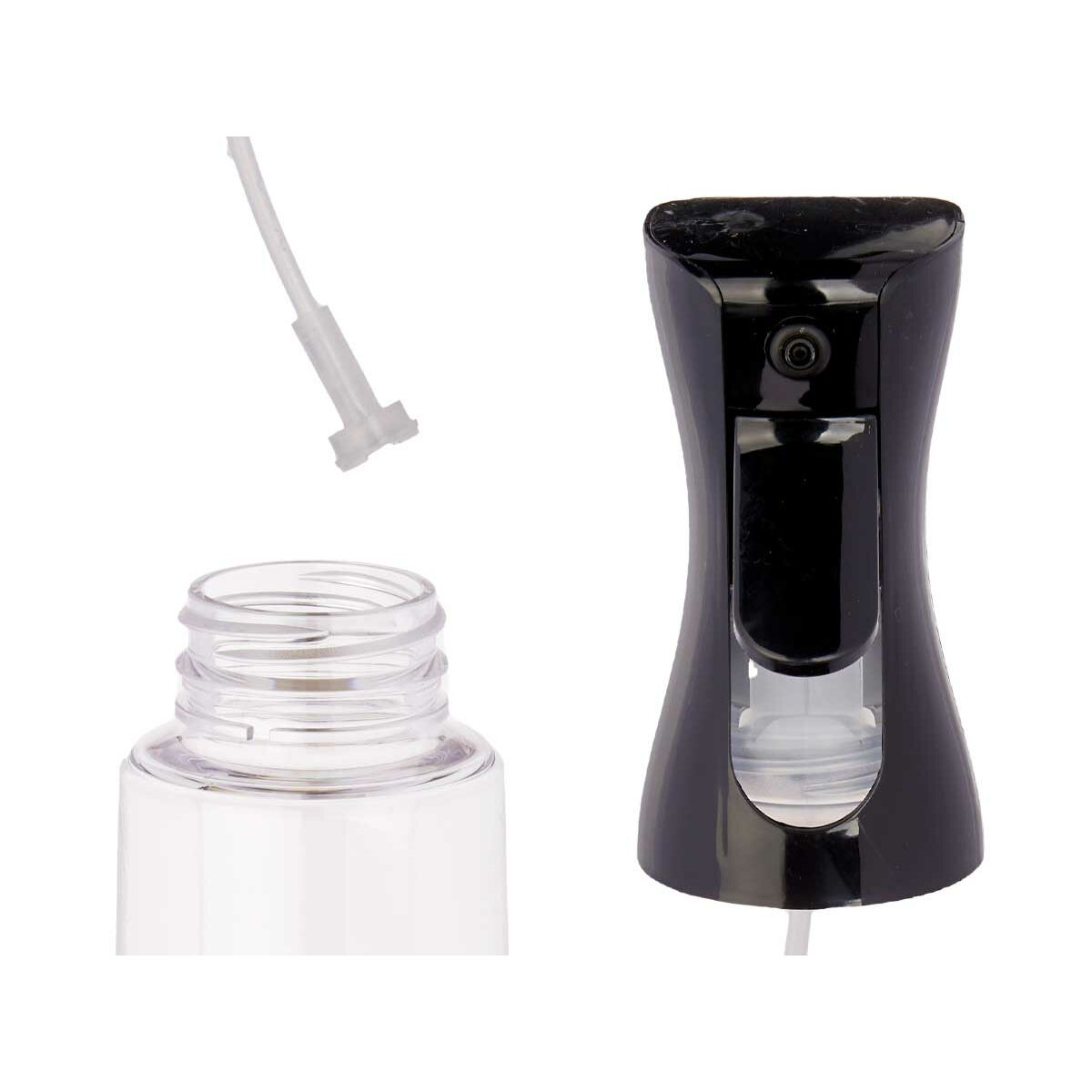 Oil or Vinegar Spray Bottle Kinvara 23HD062106 Black Transparent Polyethylene polypropylene polystyrene PET 300 ml 8 x 24 x 6 cm