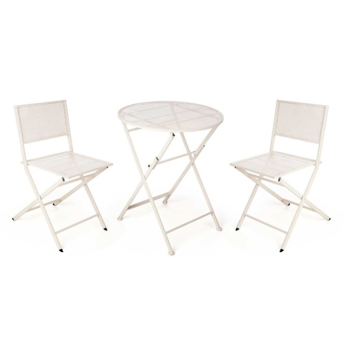 Table set with 2 chairs Ibergarden HS23377/78 White Table set with 2 chairs Ibergarden HS23377/78 White
