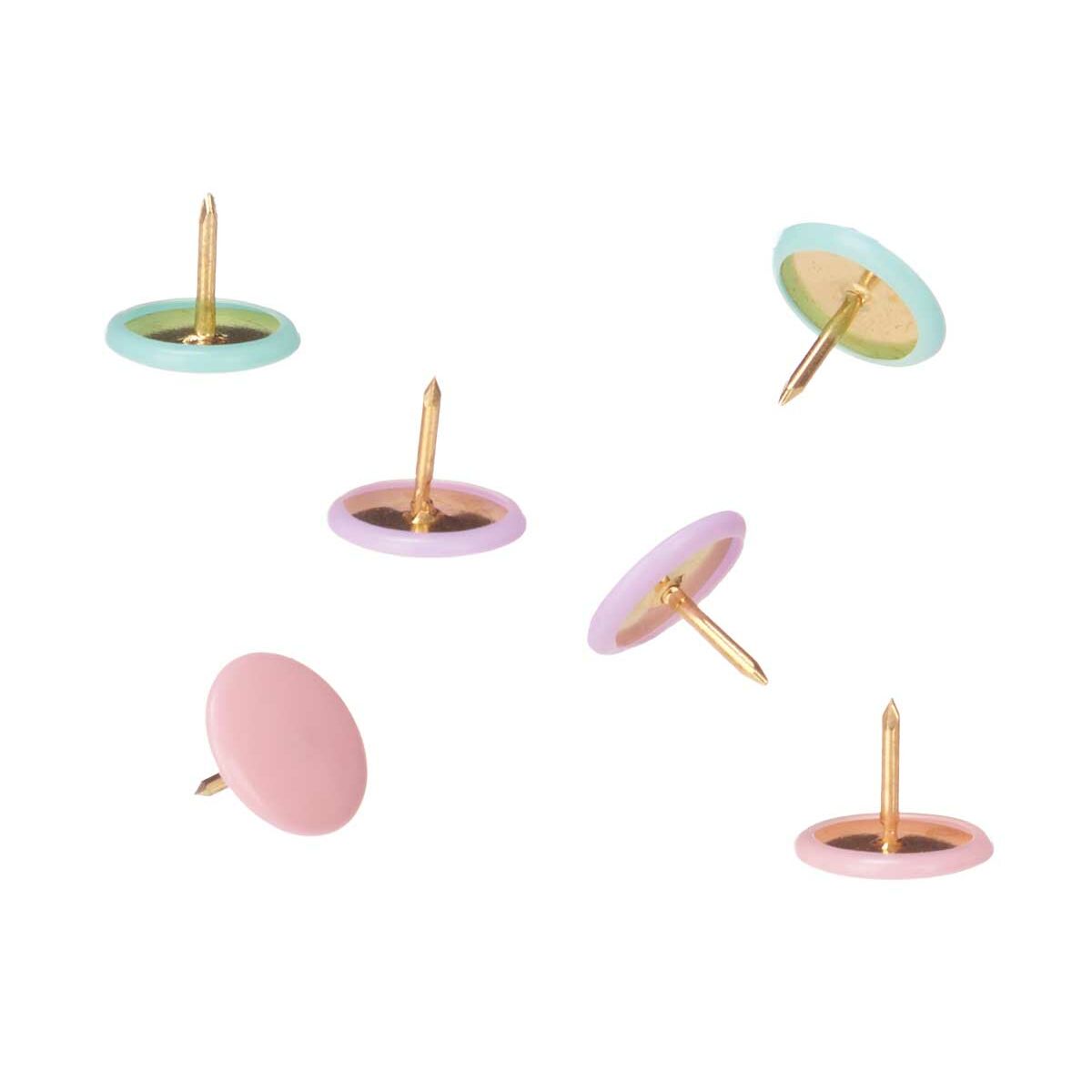 Drawing pins Pincello 654 Multicolour Metal (12 Units)