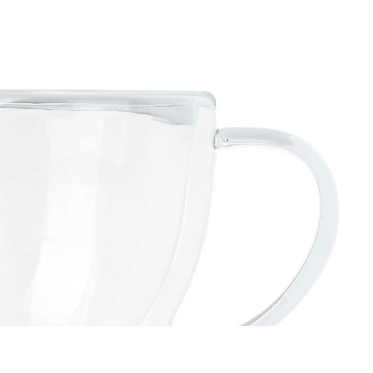 Tea and coffee cup Vivalto OCT-DG2397 Transparent Borosilicate Glass 140 ml (6 Units)