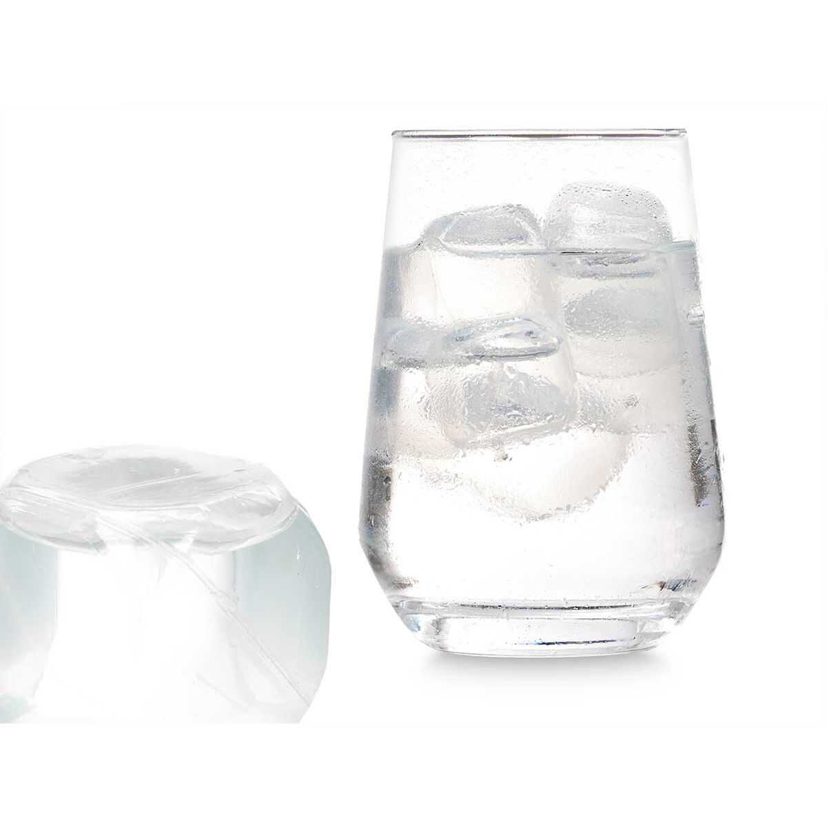 Reusable cooling cubes Leknes TK22008 Transparent Polyethylene Distilled water 6,5 x 16 x 6,5 cm 18 Pieces (12 Units)