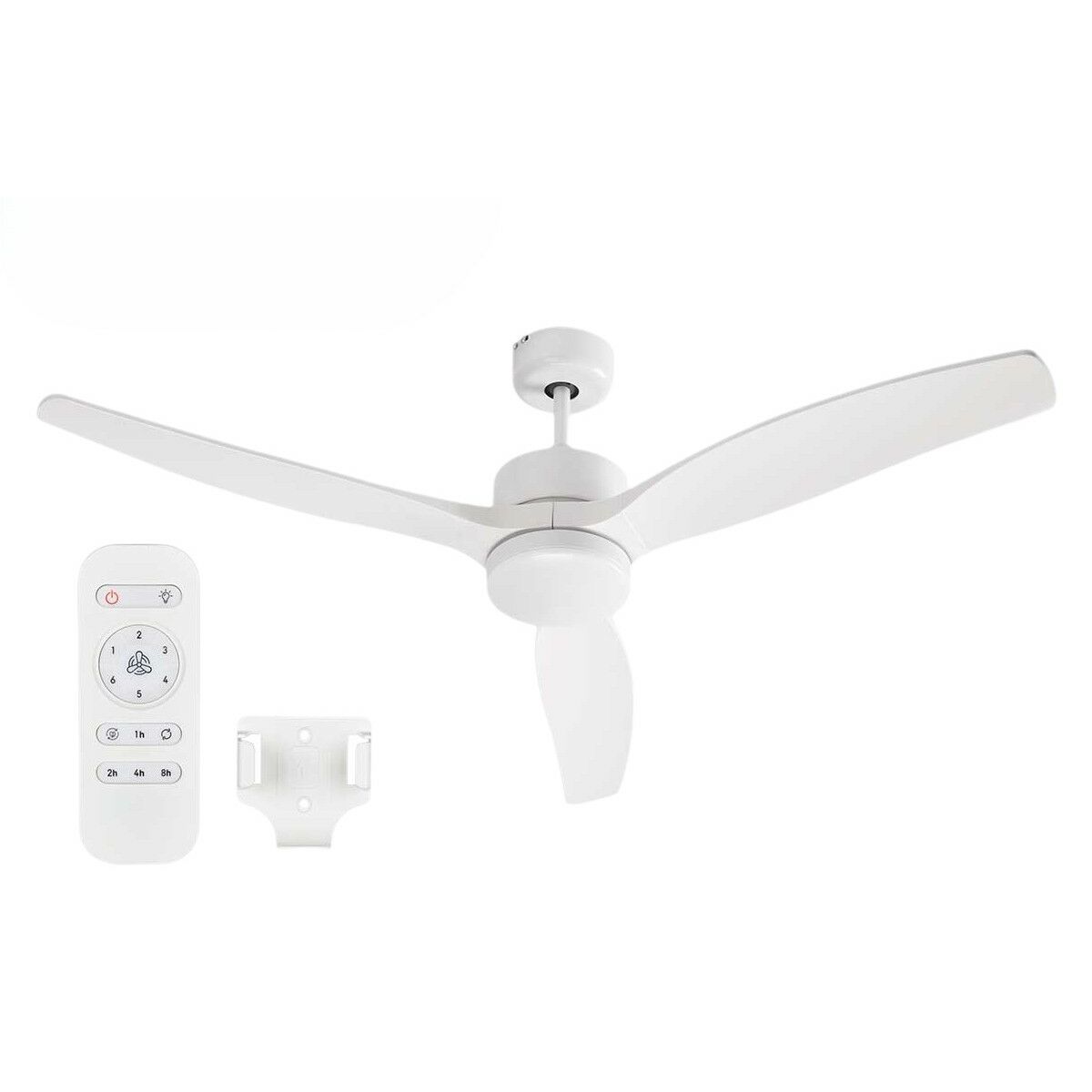 Ceiling Fan with Light Argon W-FC5288-3C1L WH W-FC5288-3C1L WH White 40 W 132 cm Ceiling Fan with Light Argon W-FC5288-3C1L WH W-FC5288-3C1L WH White 40 W 132 cm