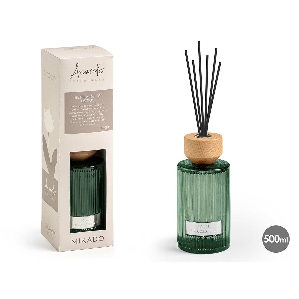 Perfume Sticks Acorde WARM COTTON 500 ml (6 Units)