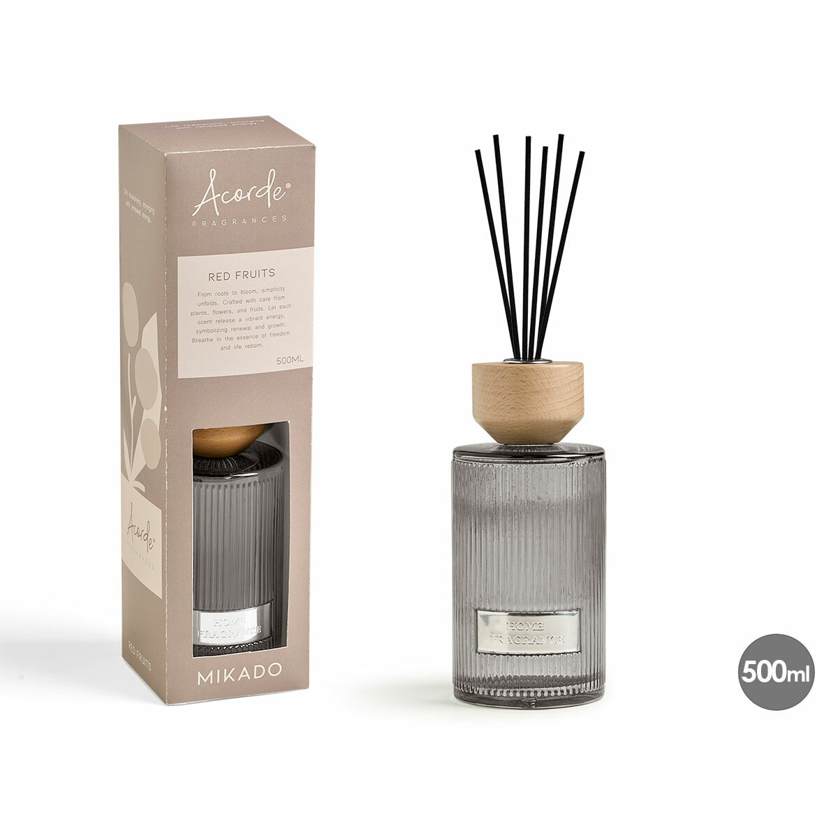 Perfume Sticks Acorde RED FRUITS 500 ml (6 Units)