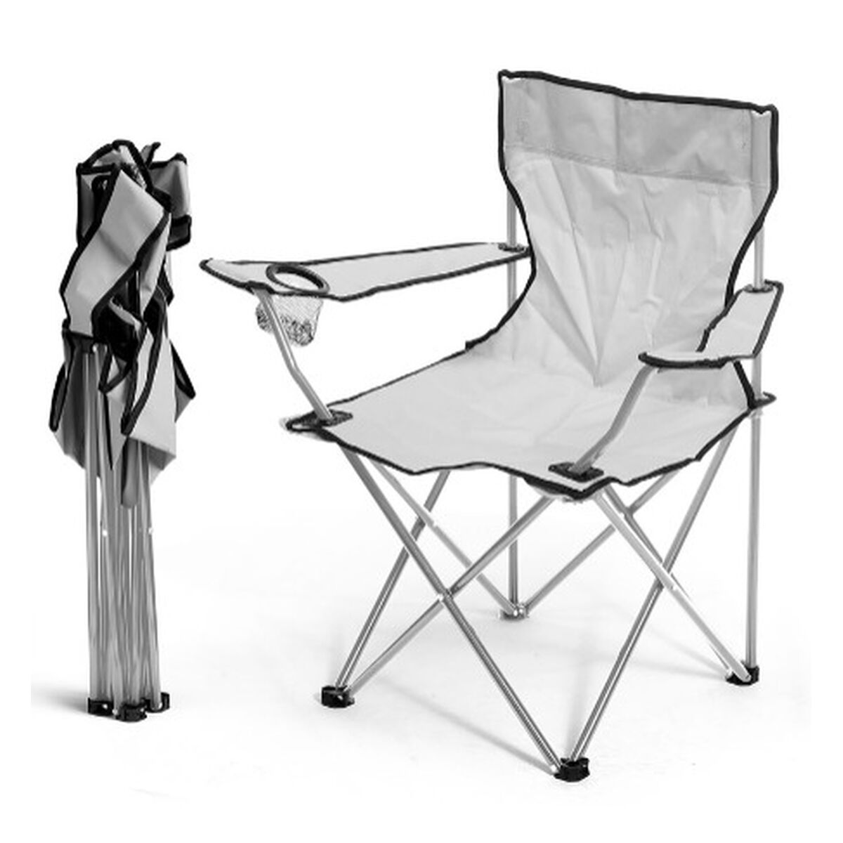 Fishing Chair Gift Decor Grey 79 x 47 x 79 cm (8 Units)